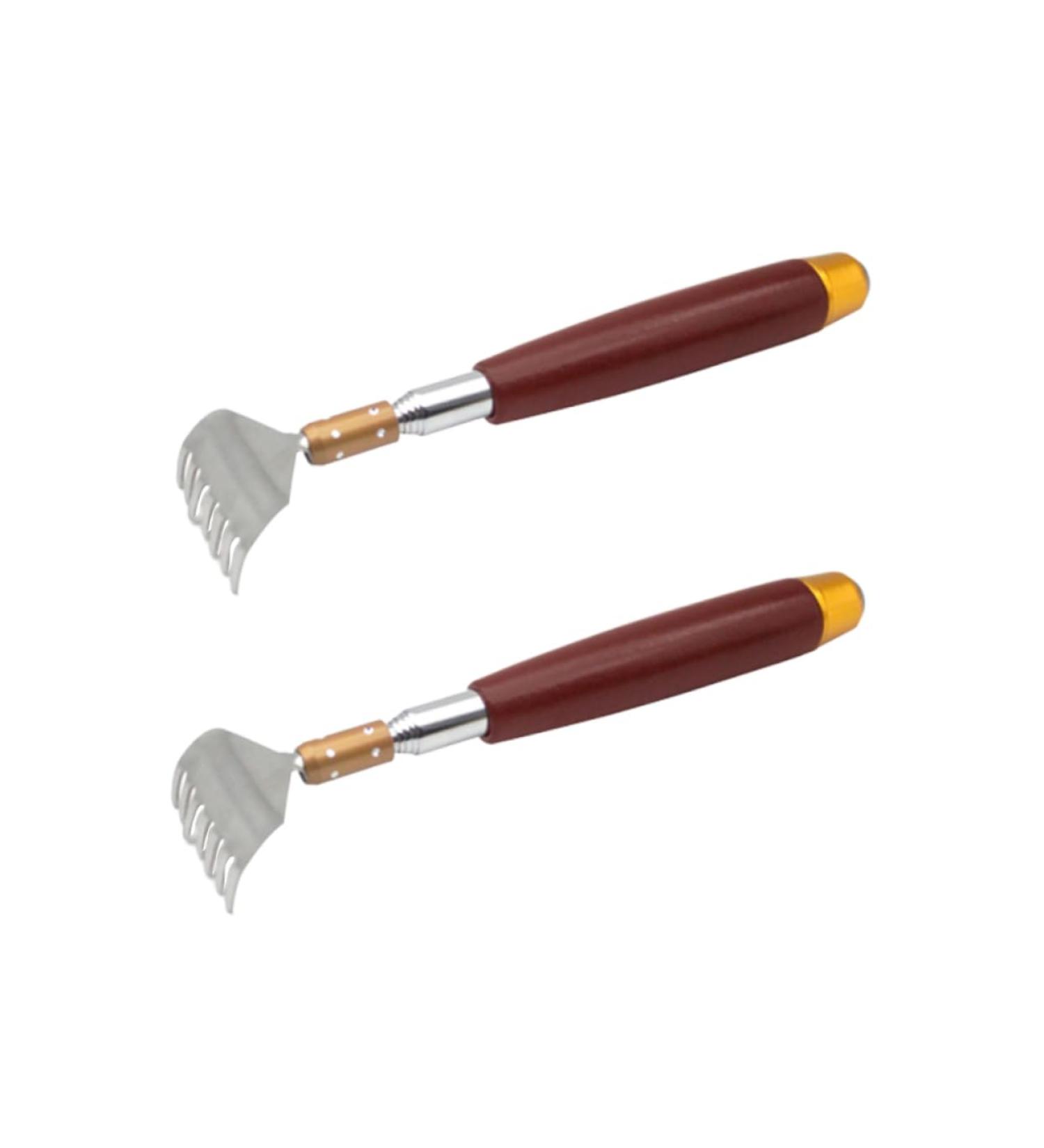 Beavorty 2-in-1 Portable Body Massage Tool - Stainless Steel & Wood Back Scratcher & Massager for Instant Relief - Buy Online on GoSupps.com