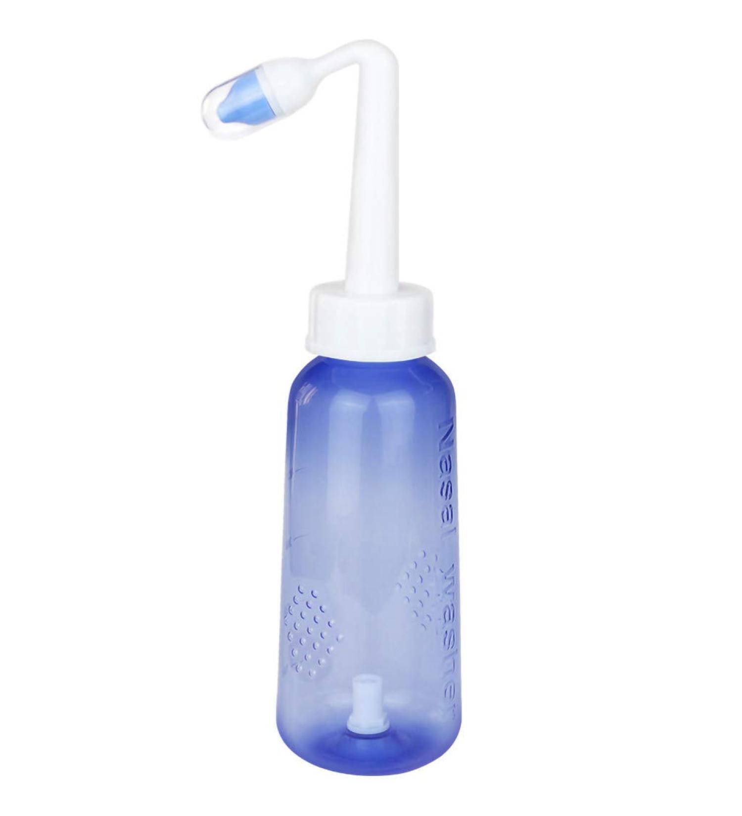 300ml Saline Nasal Irrigation Pot with Allergy Relief, Neti Nose Cleansing, Travel Case - Purple - Buy Online on GoSupps.com