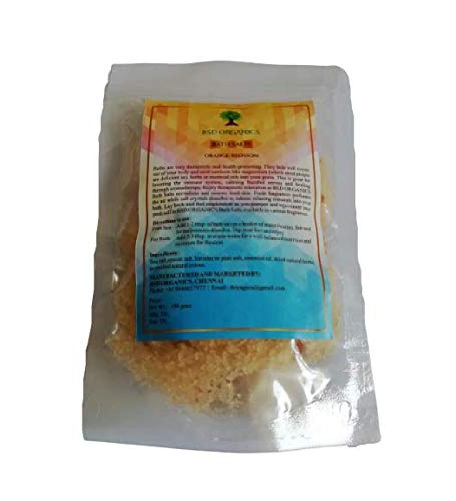 Natural Orange Blossom Fragrances Bath Salt/Mineral Salt - 100 Grams
