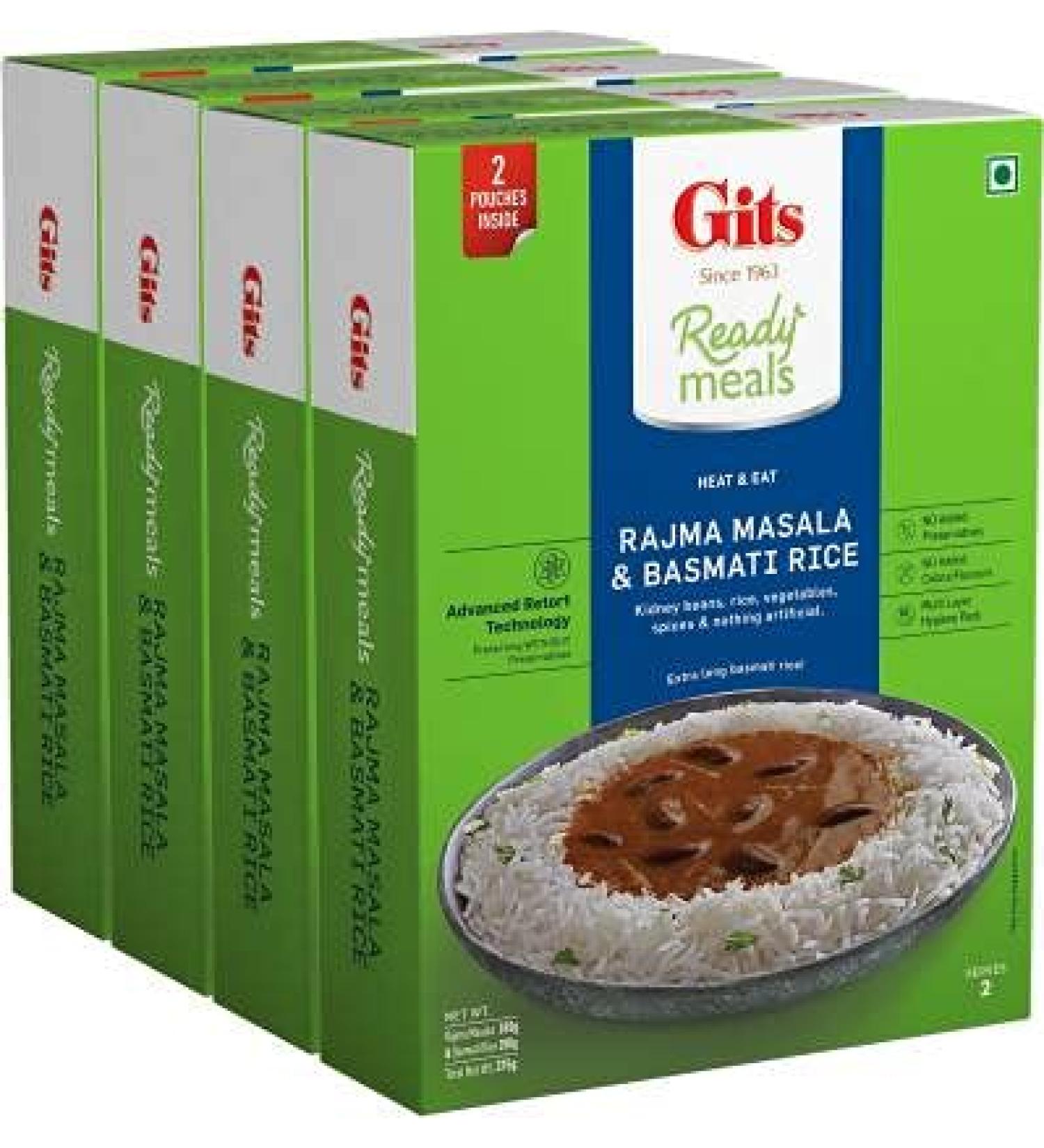 Ready to Eat Basmati Rice & Rajma Masala - Combo Meal 1500 g - Buy Online on GoSupps.com