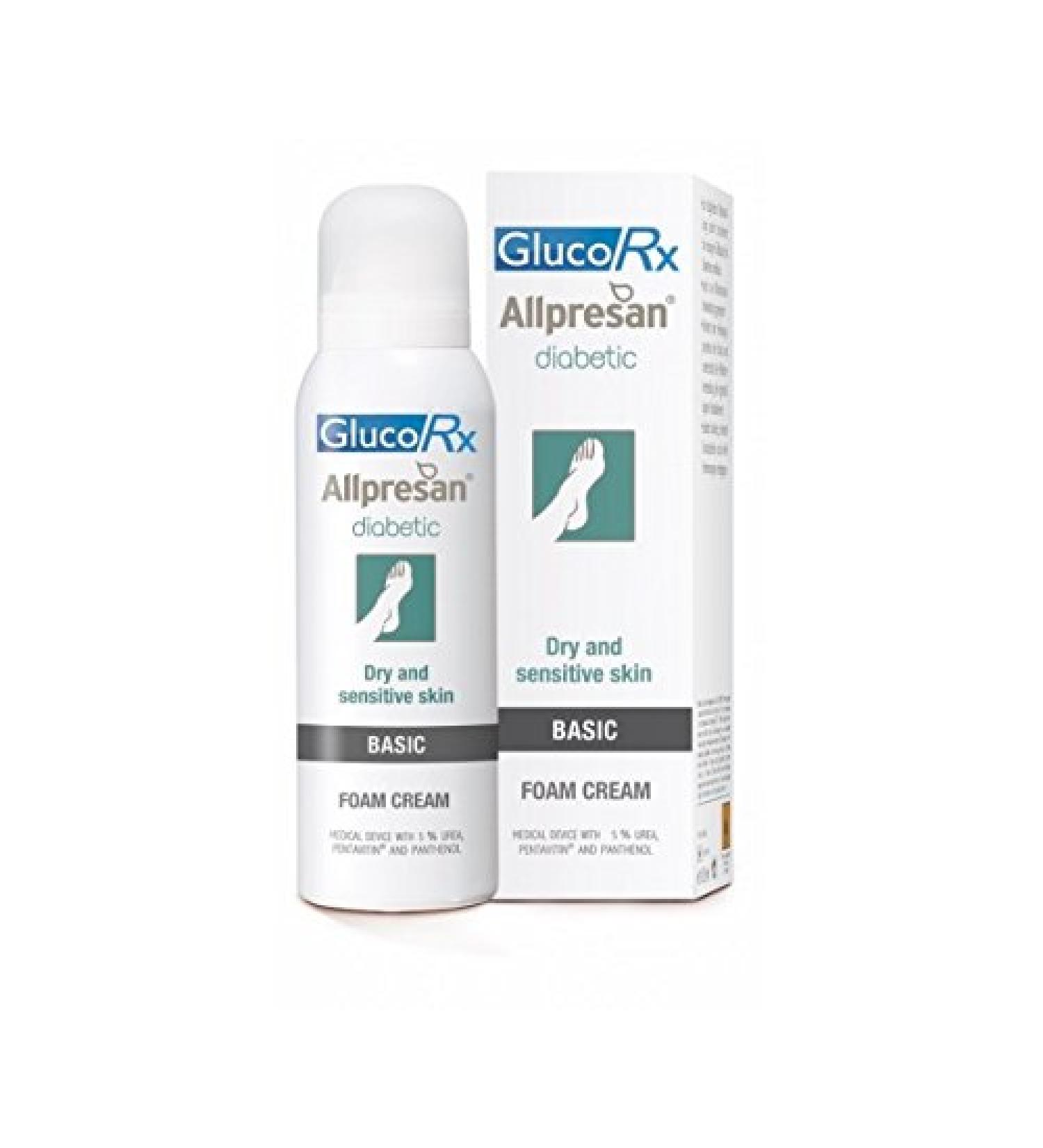 GlucoRx Allpresan Diabetic Foot Foam Cream (BASIC 125ml)