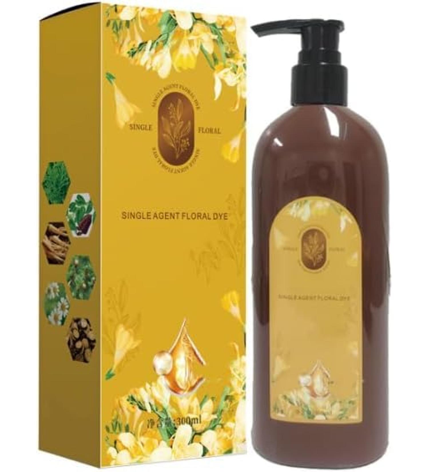  G n rique Nourishing plant-based hair color long-lasting and natural shampoo for coverage floral agent colorant softens and adds shine (dark brown) - Buy Online on GoSupps.com