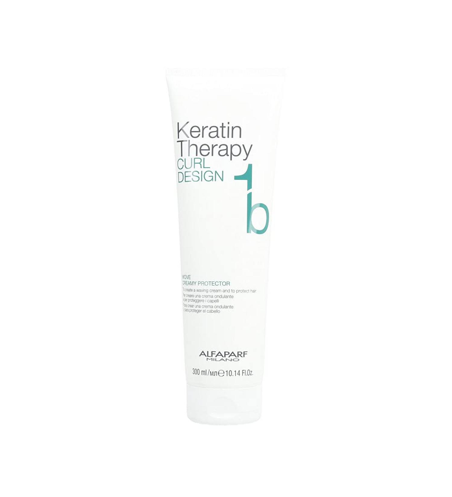 Alfaparf Keratin Therapy Curl Design 1b Move Creamy Protector 300ml - Curly Hair Cream