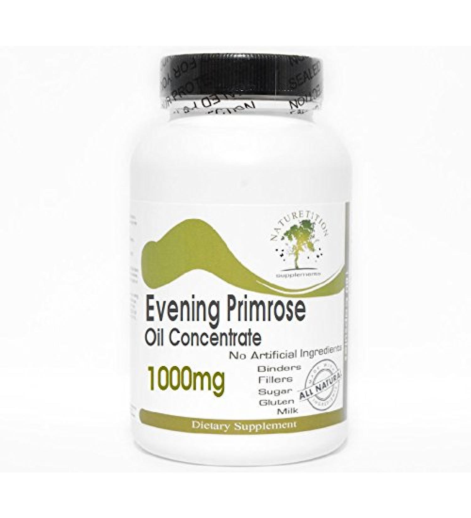 Evening Primrose Oil Concentrate 1000mg // 100 Capsules // Pure // by PureControl Supplements