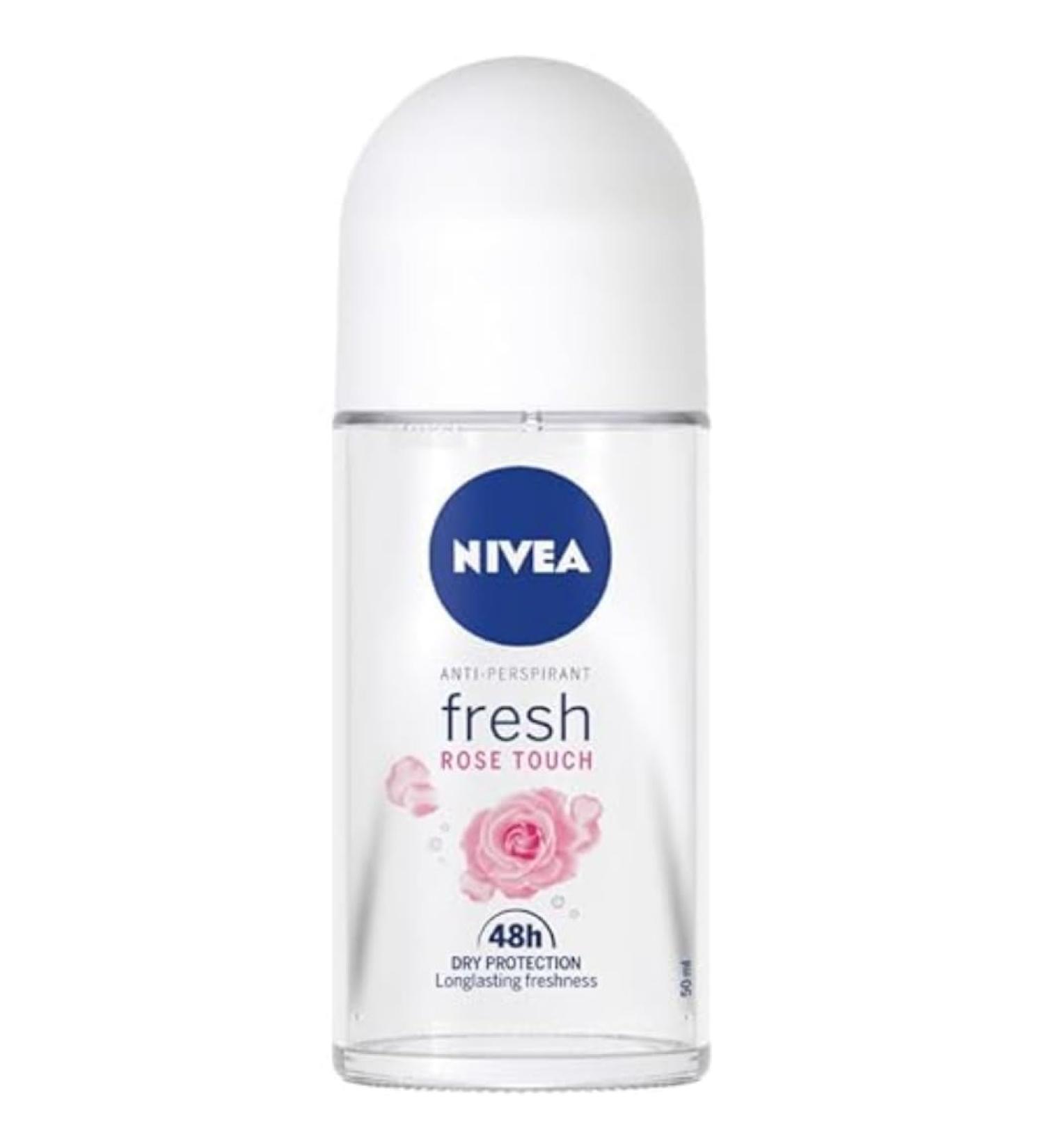 NIVEA Rose Touch 48 H Antiperspirant Roll-On for Women 50 ml - Buy Online on GoSupps.com