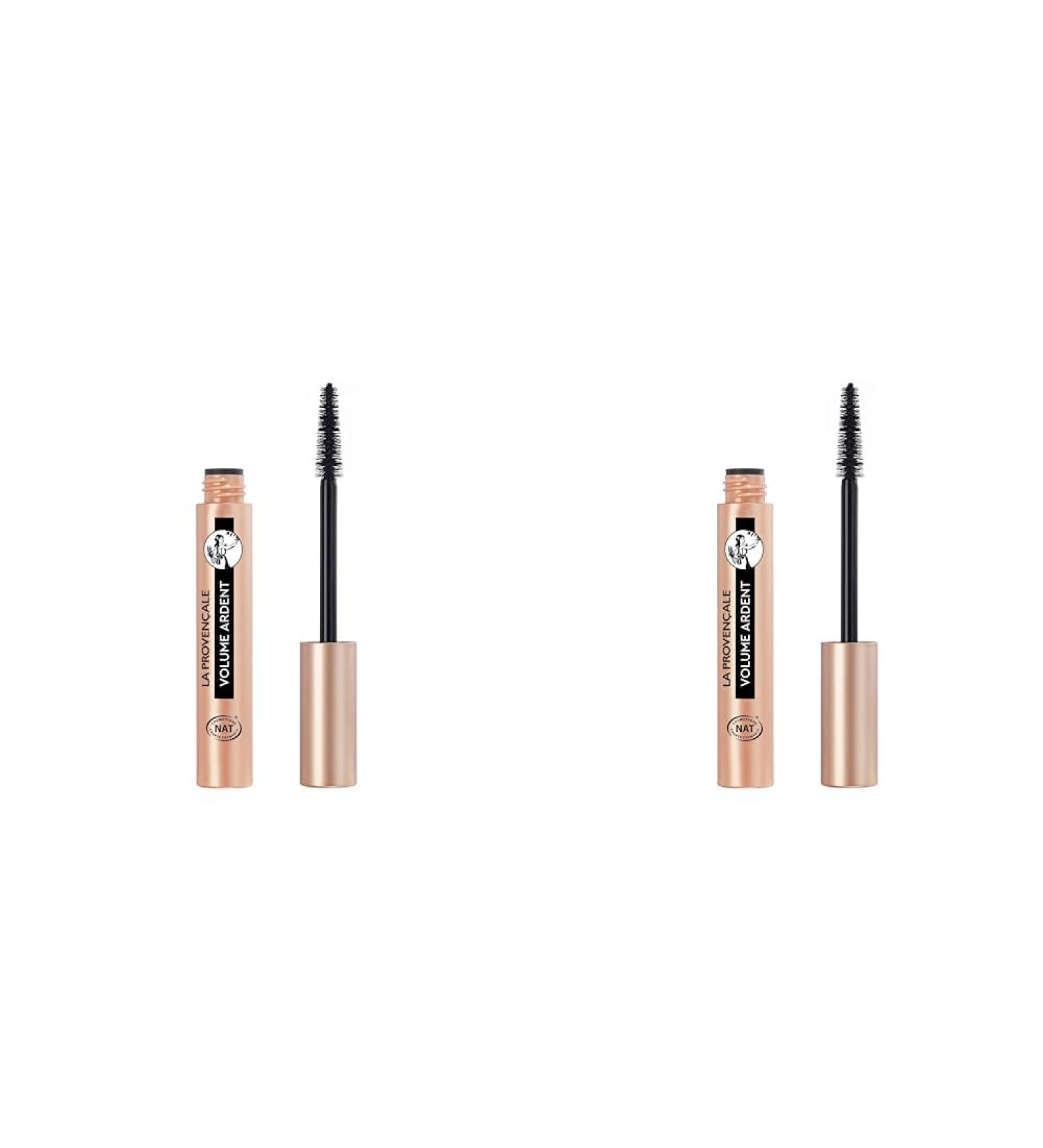 La Proven ale Bio - Le Mascara Volume Ardent Certifi Cosmos Naturel - 99% d'ingr dients d'origine naturelle - Pour un Regard Intense - Teinte : Noir Naturel (Lot de 2)