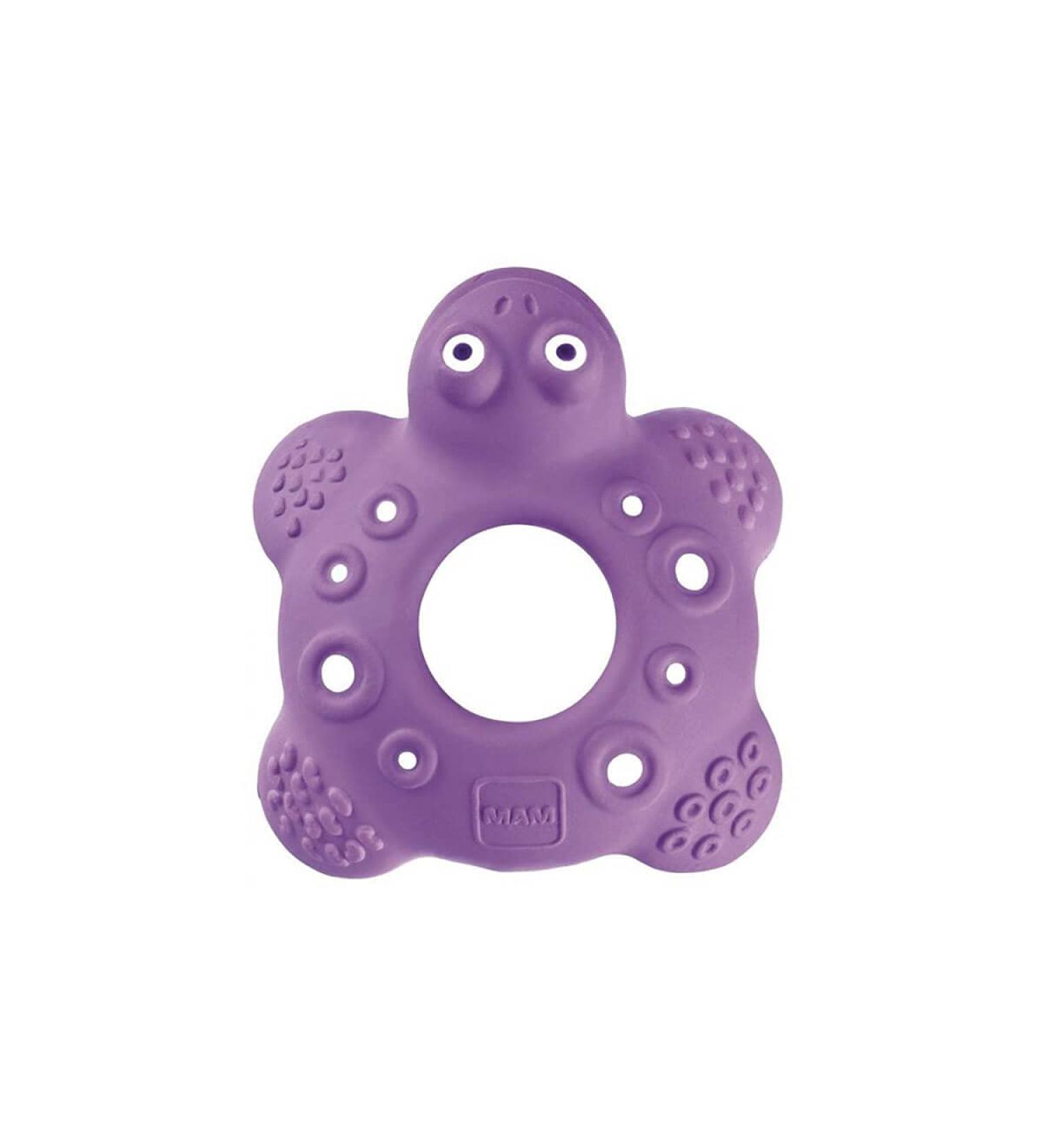MAM Teething Ring Turtle Bob 5M+ Developmental Toy 100% Natural Rubber