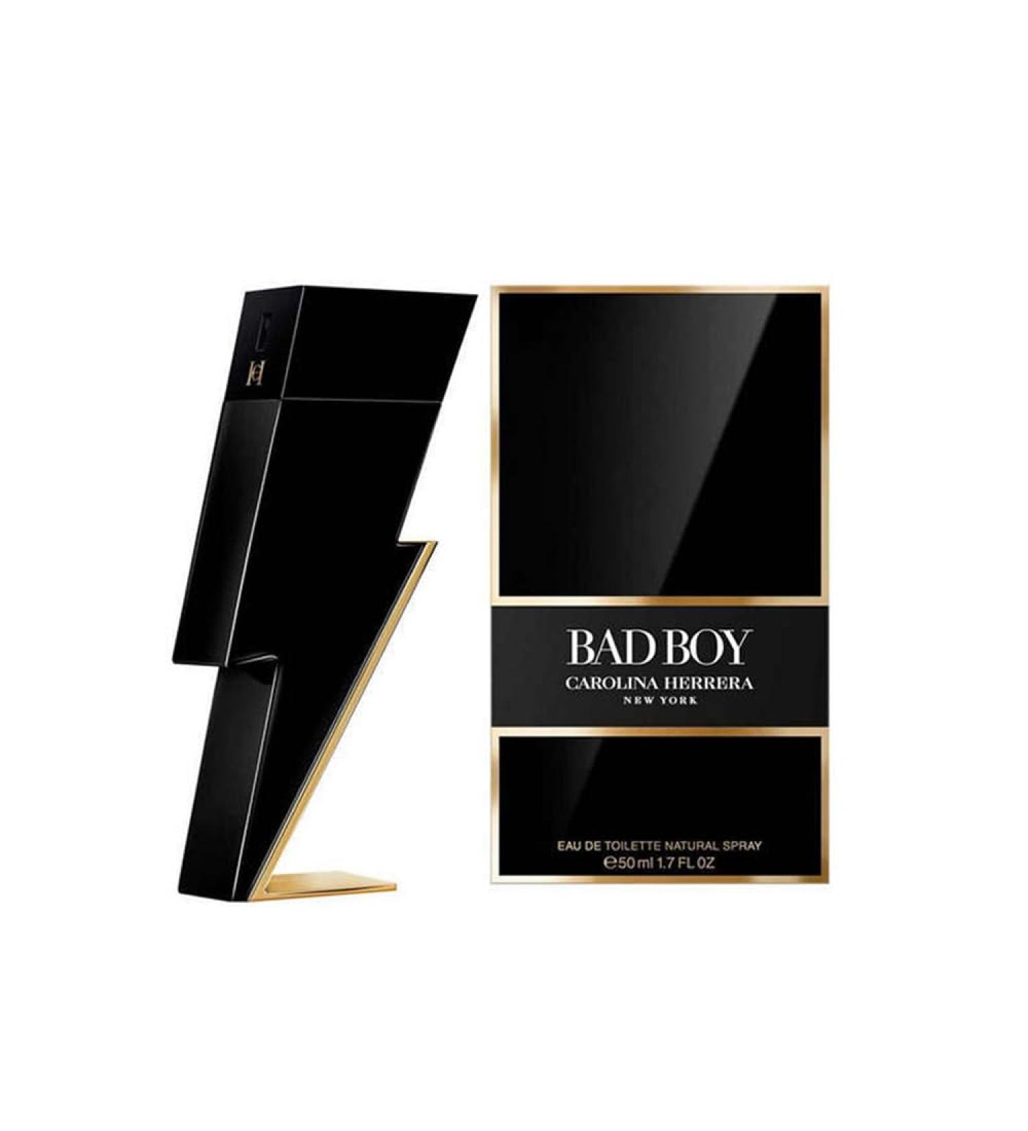 Carolina Herrera Bad Boy Fragrance For Men - Seductive Masculine Scent - Features Oriental And Spicy Accords - Ideal For Evening Wear - Alluring Notes Of Black And White Pepper - Edt Spray - 1.7 Oz - Buy Online on GoSupps.com