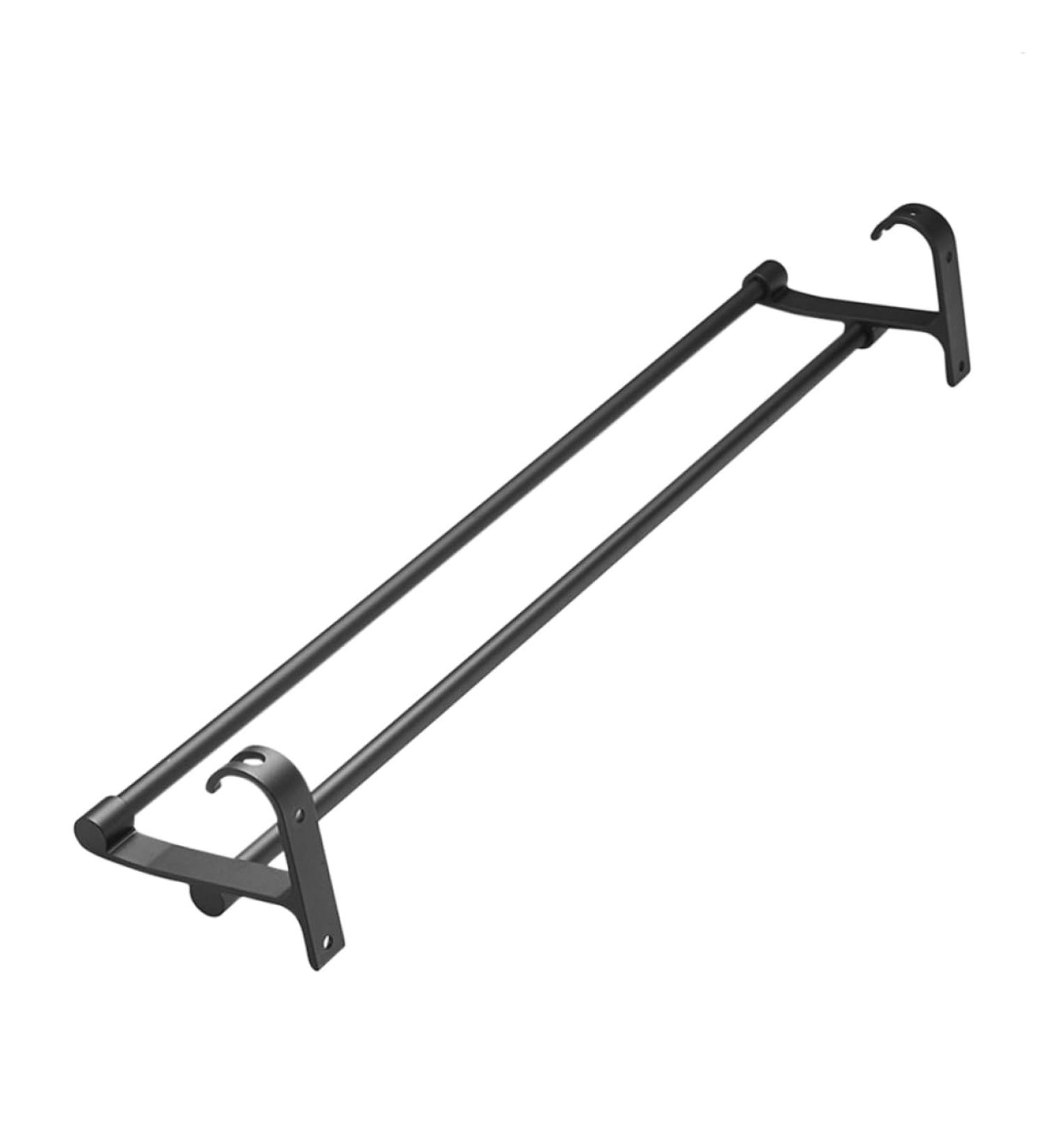 HEMOTON Wall Mounted Hooks Hook Towel Bar Wall Shelf Washcloth Wall Rack Shower Sponge Holder Towel Rack Ledge Take a Bath Black Size 2 - Buy Online on GoSupps.com