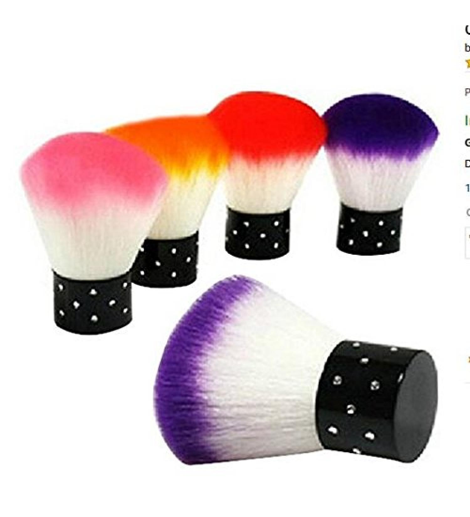 Taonaisi Mini Rhinestone Nail Art Dust Cleaner Brush - Colorful Makeup & UV Gel Remover for Perfect Cosmetics - Buy Online on GoSupps.com