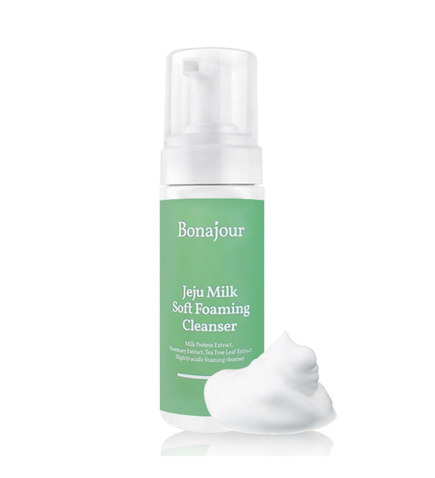 Buy BONAJOUR Jeju Milk Soft Foaming Cleanser - Natural Low pH Face Wash for Sensitive Skin | 5.3 Fl. Oz - Ideal for Daily Use - Buy Online on GoSupps.com