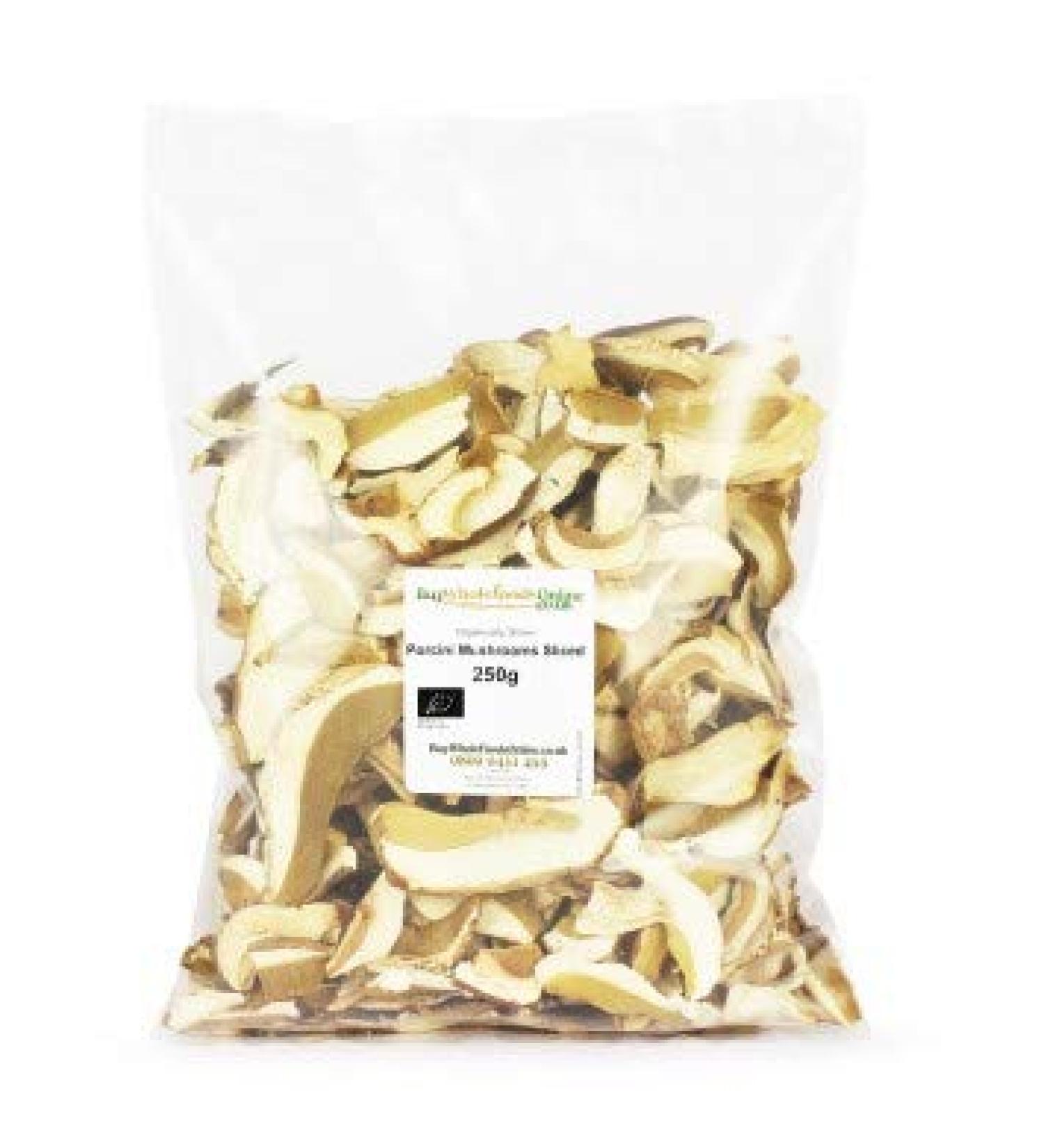 Buy Whole Foods Organic Porcini Mushrooms Sliced (250g)