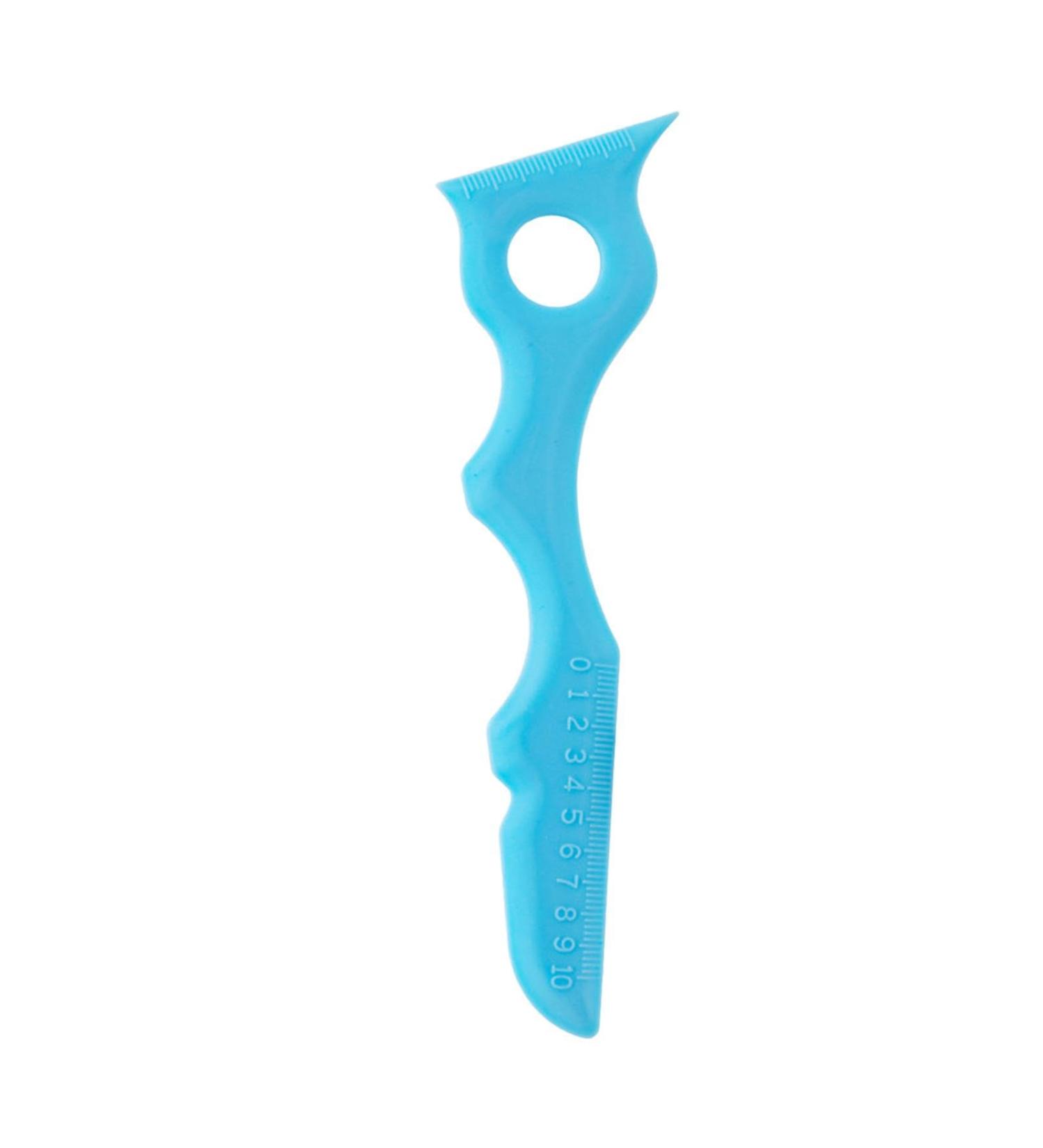 Eyelin r Stencils Ruler - Winged Eyelin r Stencil - Eyelin r Guide Tool | Silicone Stencils For Winged Eyelin r | Eyelin r Template Kit Reusable Lip lin Applicator For All Face Shapes Blue - Buy Online on GoSupps.com