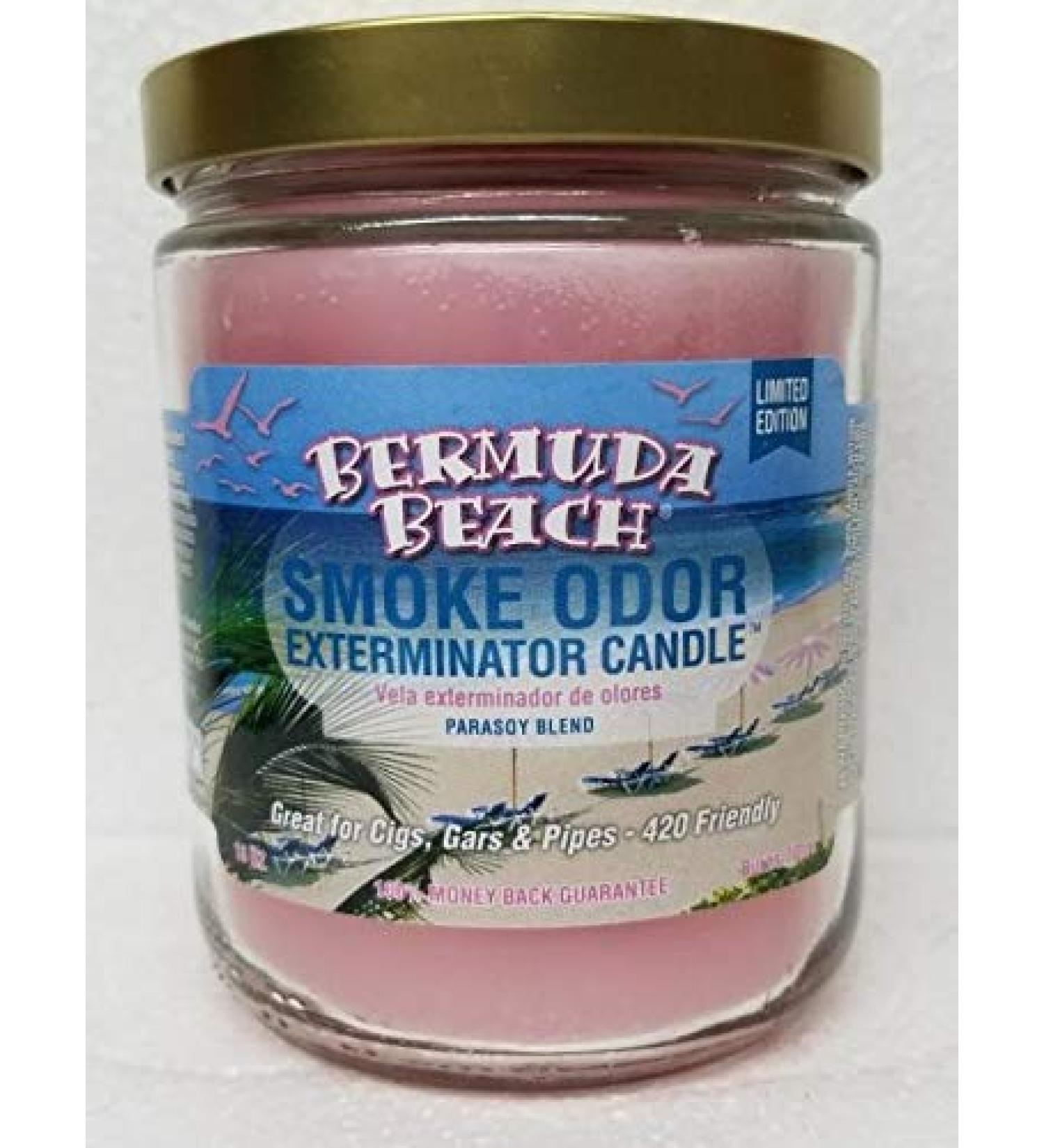Smoke Odor Exterminator 13oz Jar Candle Bermuda Beach one Pack.
