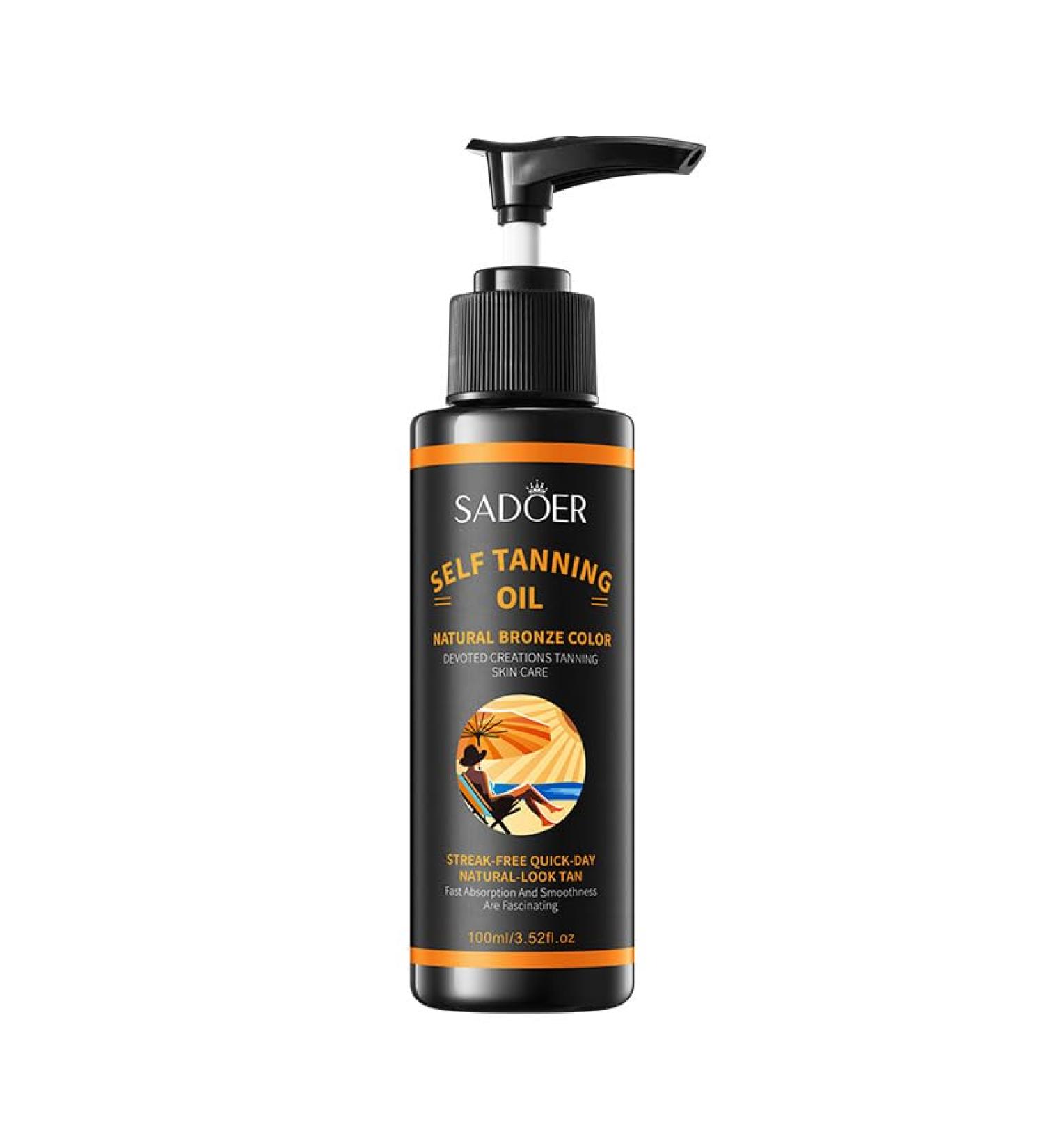 Moisturizing Tanning Oil - Hydrating Tan Enhancer Quick Drying Body Oil for a Natural Copper Glow | 3.52 oz/100 mL - Buy Online on GoSupps.com