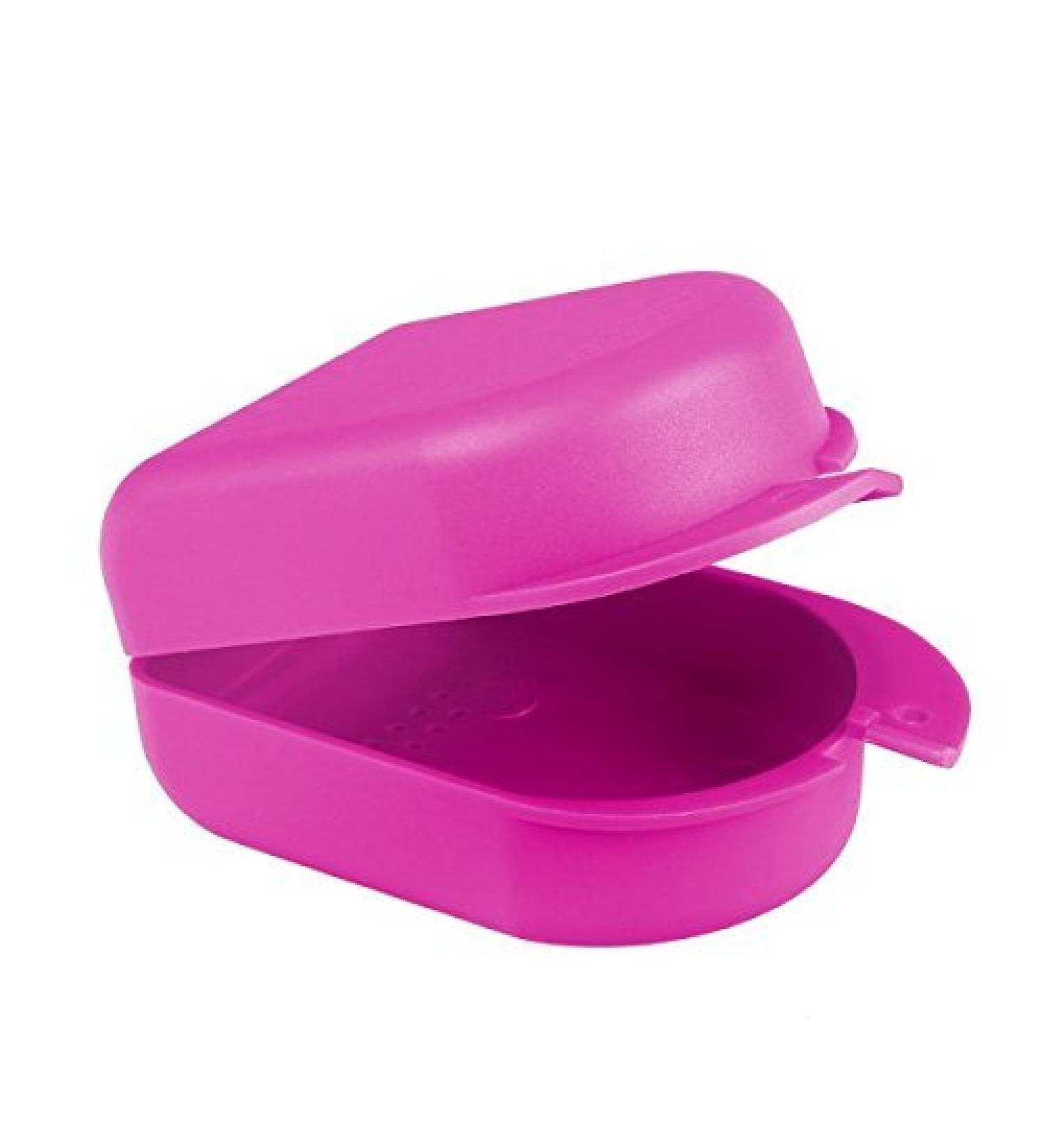 wellsamed KFO splint box Green Line pink 100% recycled for storing braces or dental splints