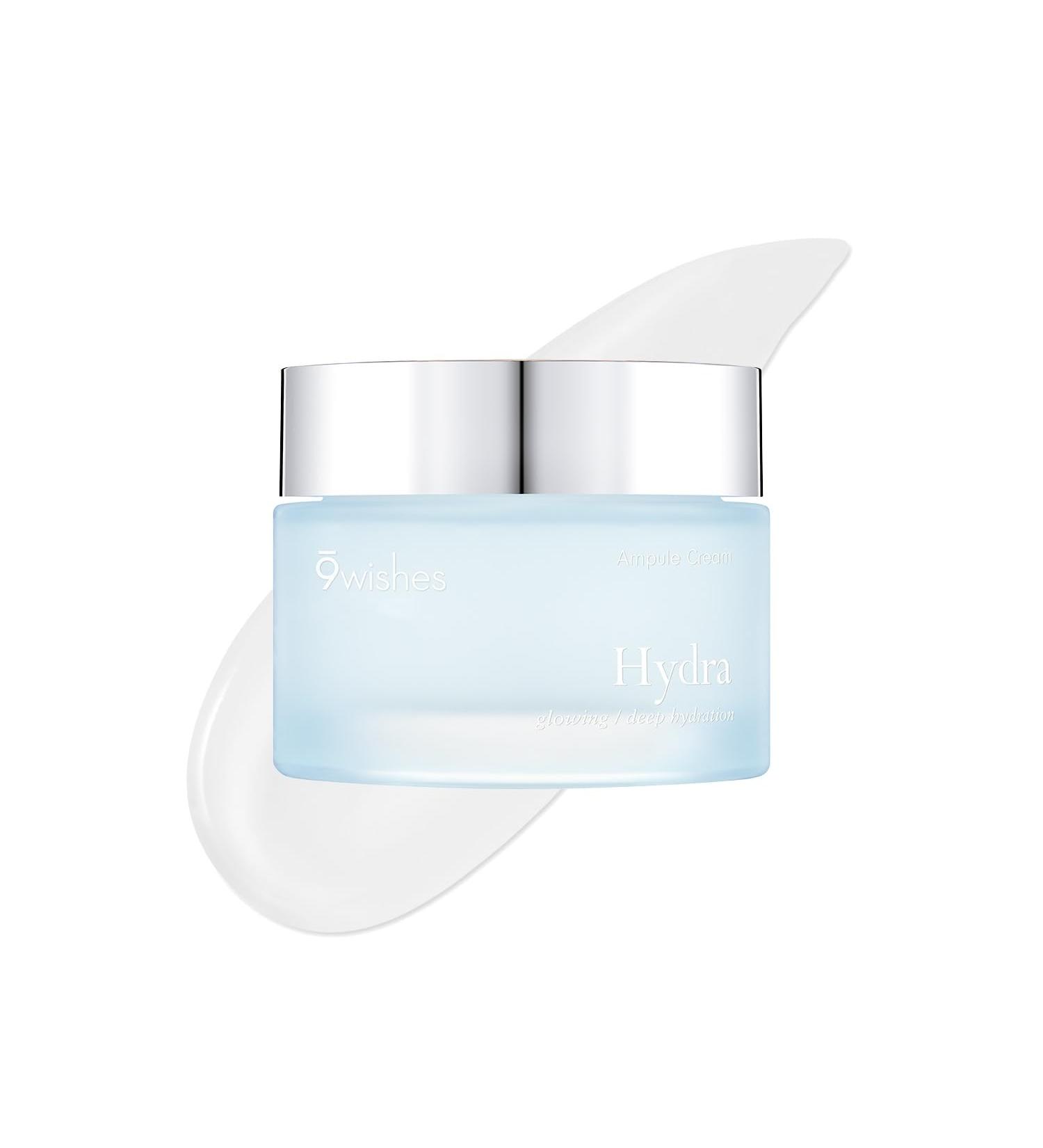 9 Wishes Hydra Ampule Cream 1.7Fl. Oz - Powerful Hydration Facial Moisturizer with Coconut Water for Long-Lasting Moisture | International Shipping Available - Buy Online on GoSupps.com