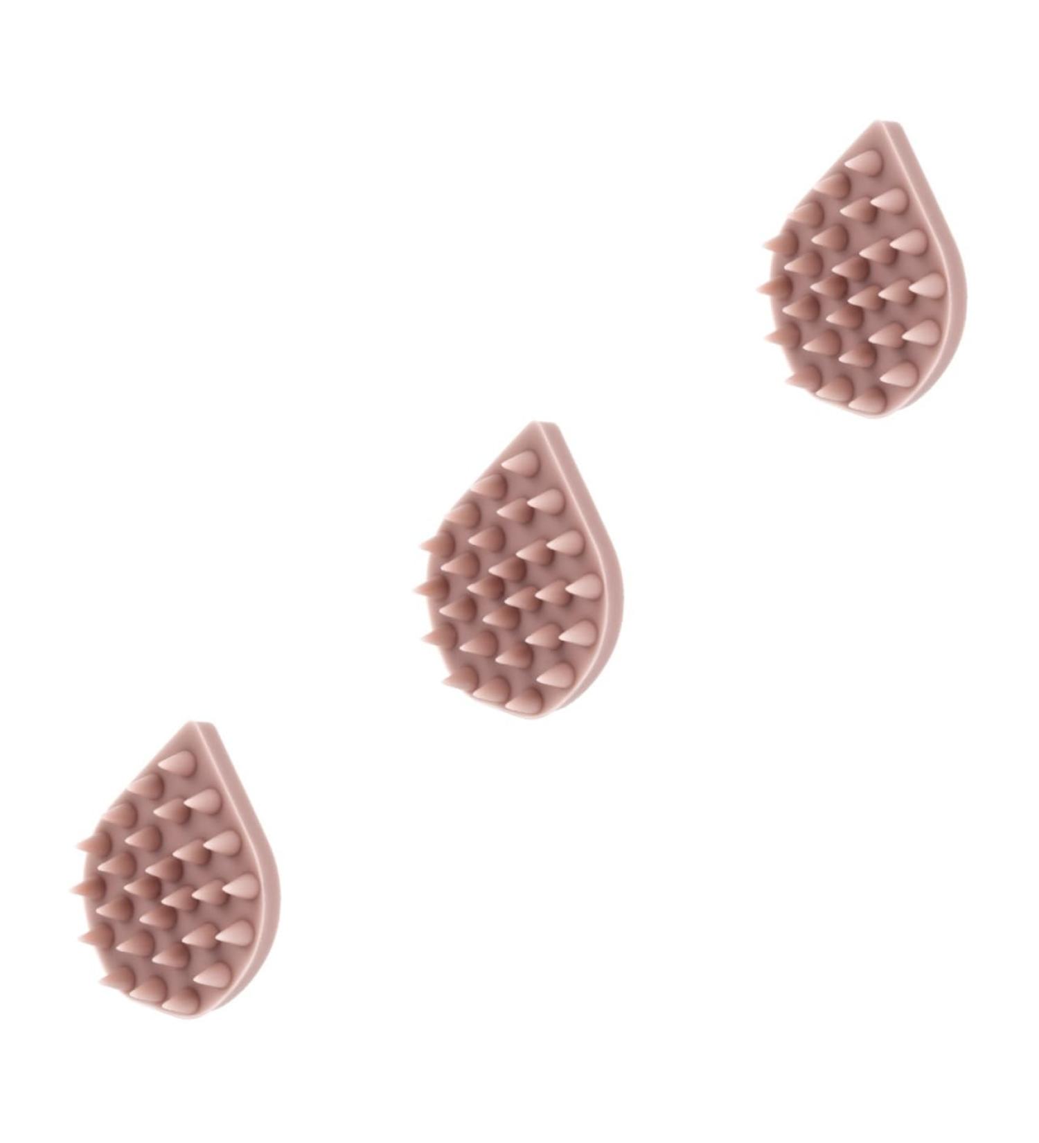 Fomiyes Silicone Bathing Brush Set - 3-Piece Scalp Massage & Body Brushes | Perfect Birthday Gift in Pink | Hair Grip & Shampoo Scrubber - Buy Online on GoSupps.com