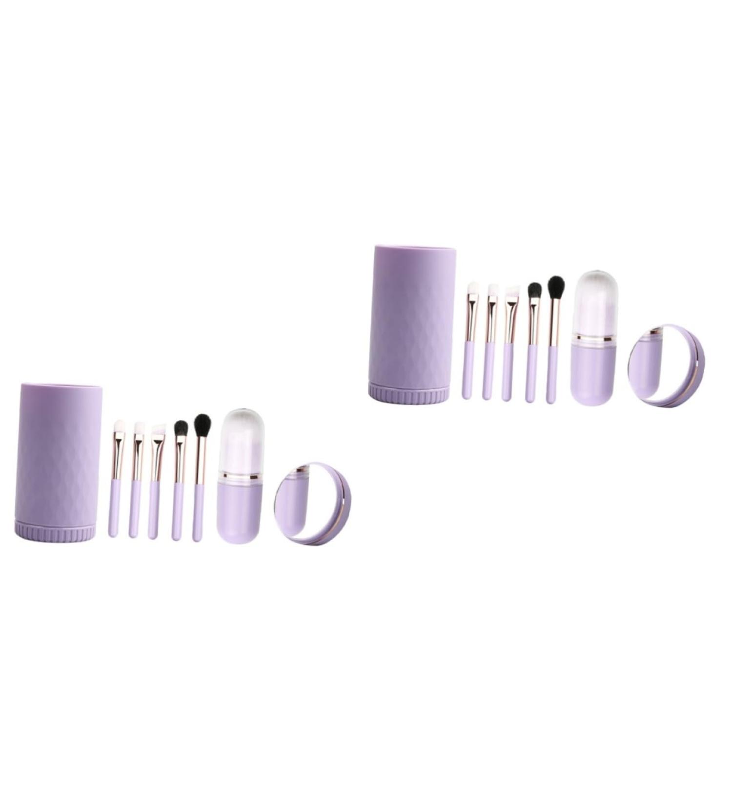 Shop Didiseaon 2 Sets Makeup Brush Travel Kits - Portable Vanity Organizer with Lid for Women | Perfect Powder & Blush Applicator | International Shipping Available - Buy Online on GoSupps.com
