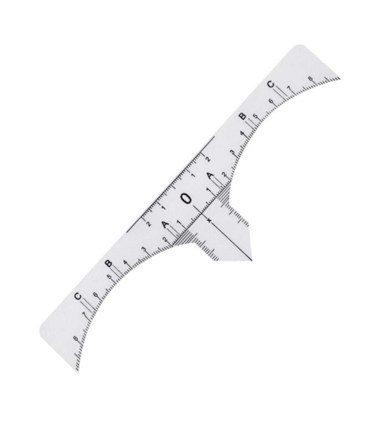 Scale Ruler 10pcs Set Eyebrow Shaper Kit Eyebrow Template Eyebrow Ruler Makeup Ruler Eyebrow Stickers Make up - Buy Online on GoSupps.com