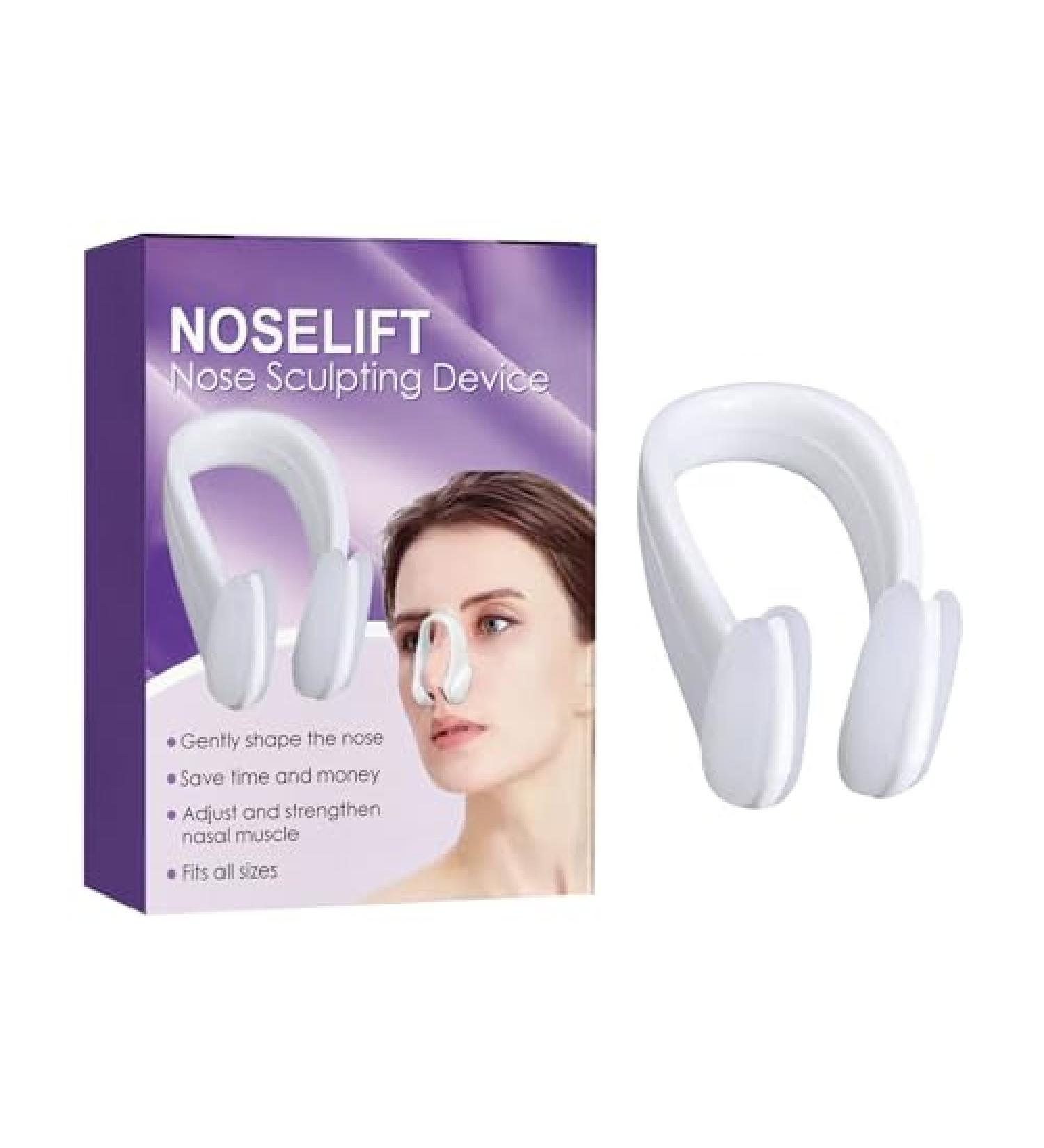 Nosanova Nose Sculpting Device - Nose Shaper & Lift Clip | Silicone Nose Bridge Straightener & Slimmer (2pcs) for Beautiful Contours - Buy Online on GoSupps.com