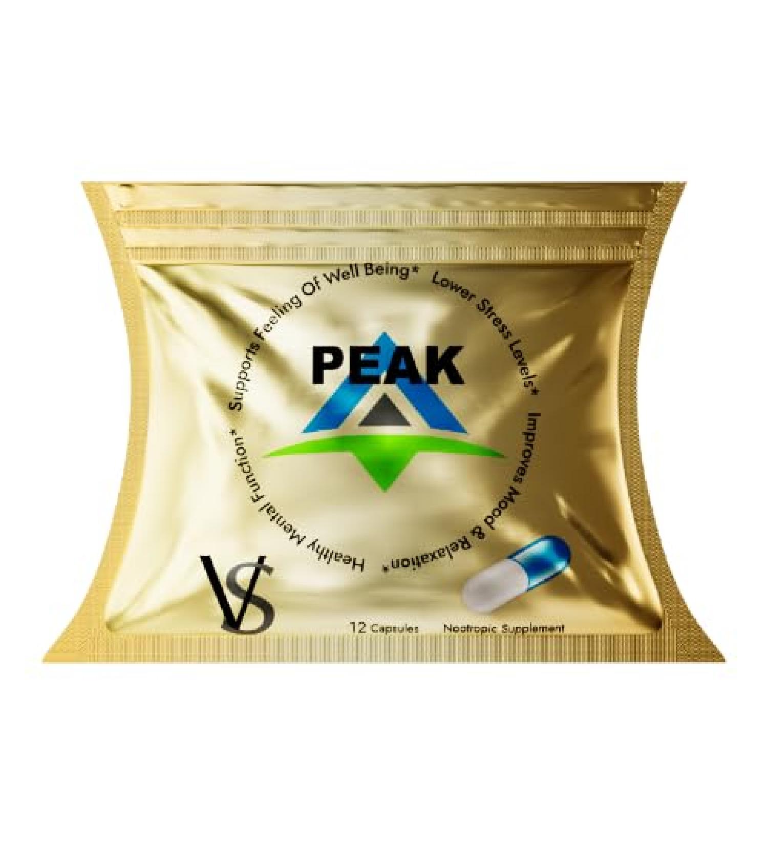Peak Supplement for Stress Relief | All Natural Ingredients - Shop Internationally - Buy Online on GoSupps.com