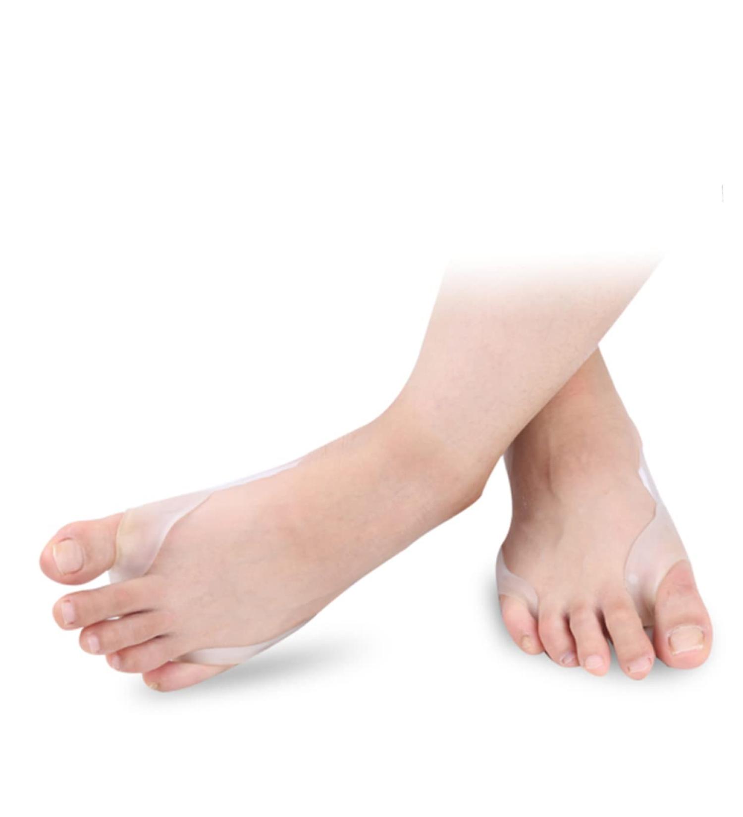 Transparent Healeved Foot Thumb Orthotics Valgus & Bunion Separator with Stretching Belt - Hallux Care Instrument - Buy Online on GoSupps.com