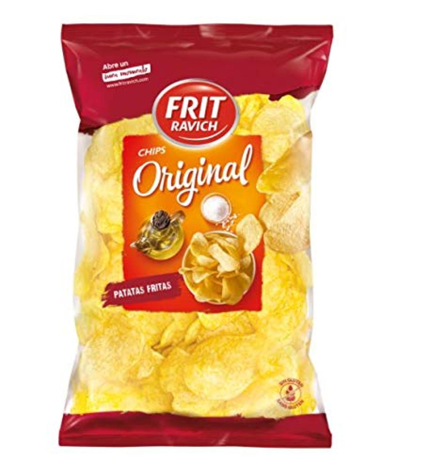 FRIT RAVICH RAVICH CHIPS Original Fried Potatoes 500 g (Pack of 6)