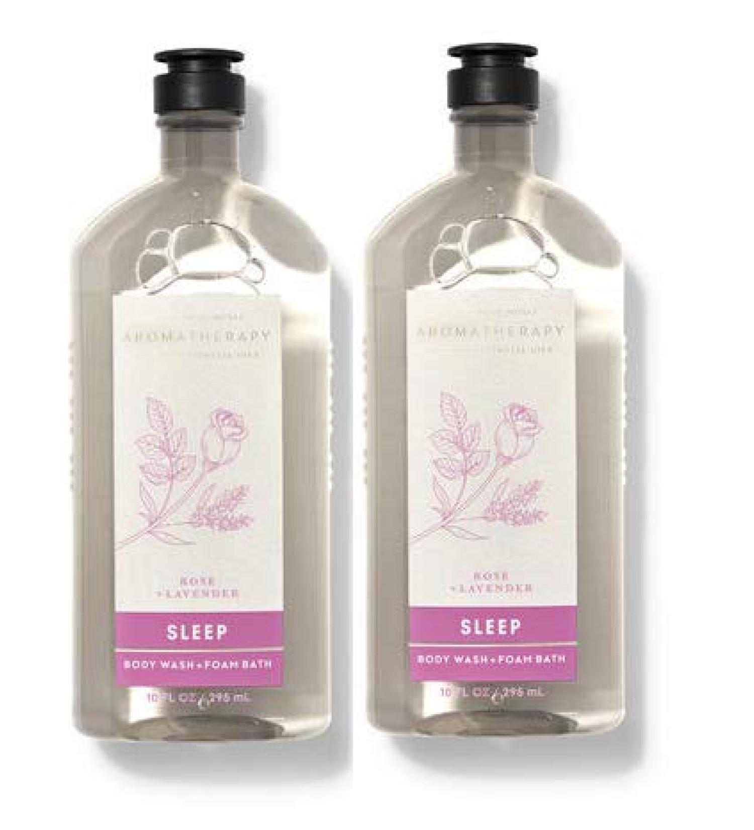 Bath and Body Works Aromatherapy Rose Lavender 2-Piece Pack - Wash and Foam Bath (10 fl. oz/ 295 ml) - Buy Online on GoSupps.com