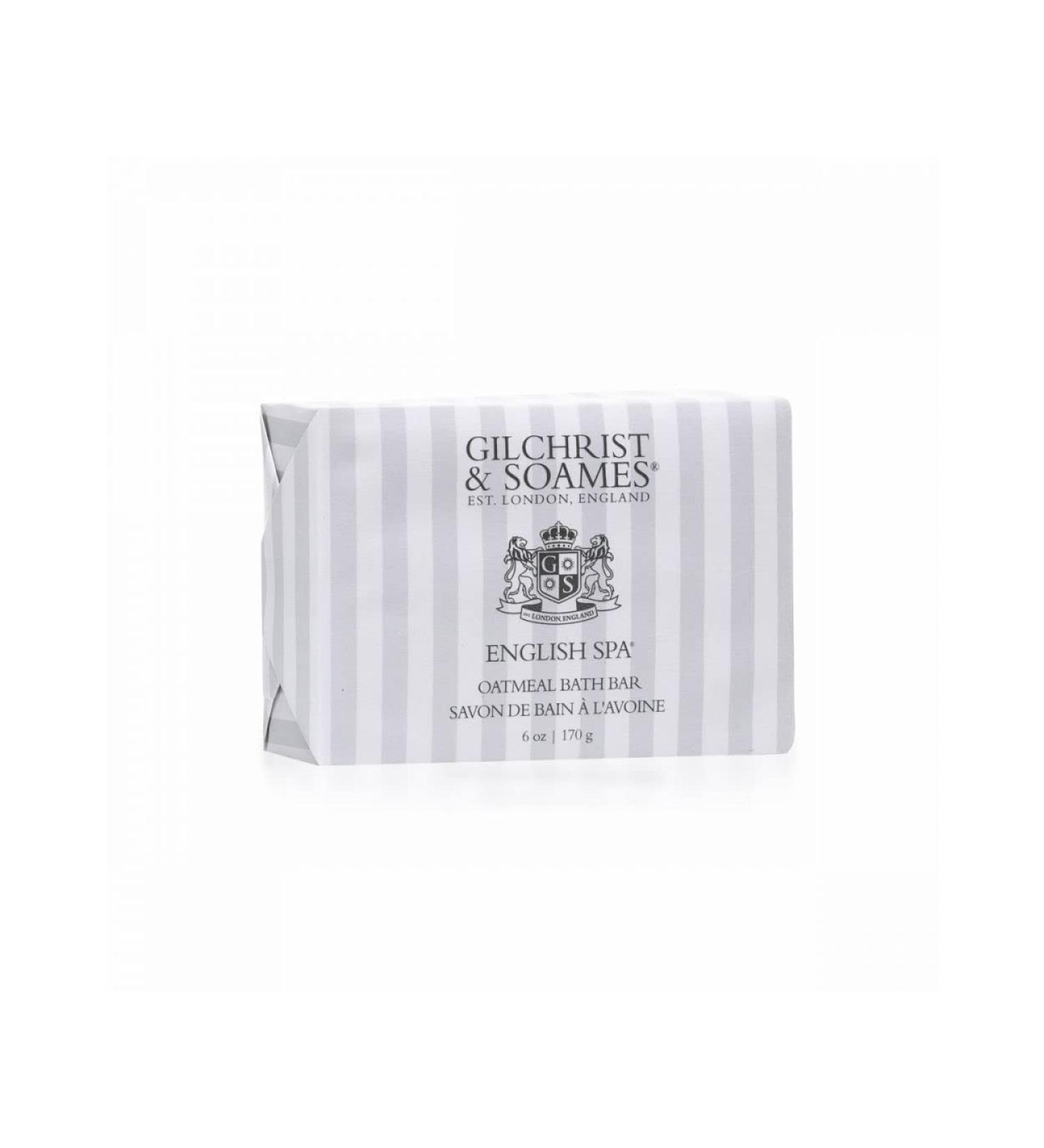 Gilchrist & Soames English Spa Oatmeal Hand & Body Bar Soap - 6oz | Citrus & Herbal Triple-Milled Paraben-Free - International Shipping - Buy Online on GoSupps.com