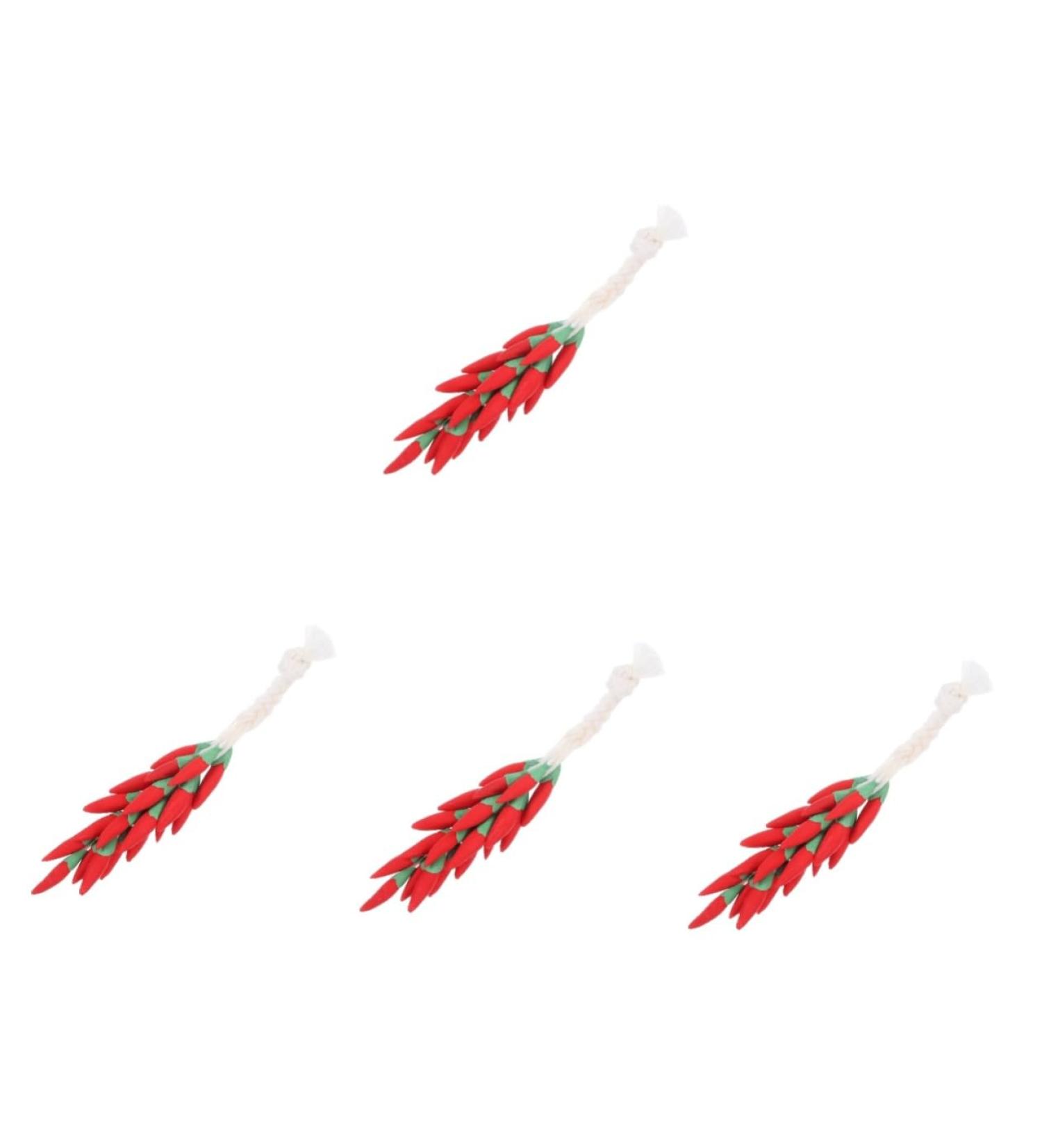 FAVOMOTO 4pcs Chili Skewers Home Accents Decor Home Decor Kinderwagen Toys Vegetables Decorative Fake Chili Props Simulated Chili Miniature Decorate Accessories Model Ornaments Metal Red 8.00X1.80X1.80CMx4pcs Redx4pcs - Buy Online on GoSupps.com