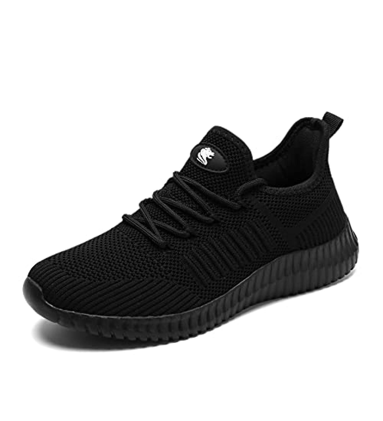 SKTRIP Men s Lightweight Breathable Walking Shoes Black Size 11