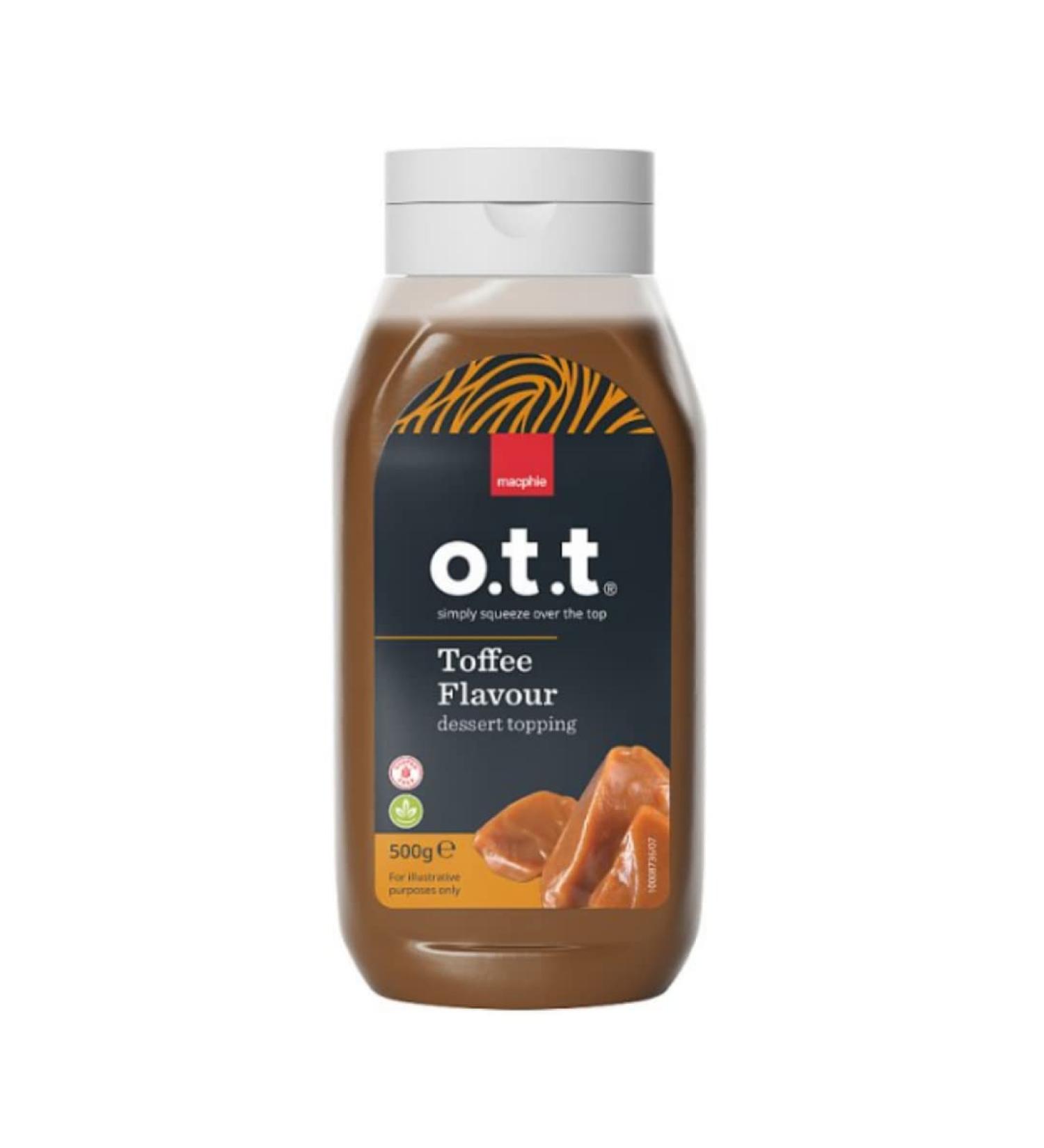 Macphie Toffee Flavour Dessert Topping 500g