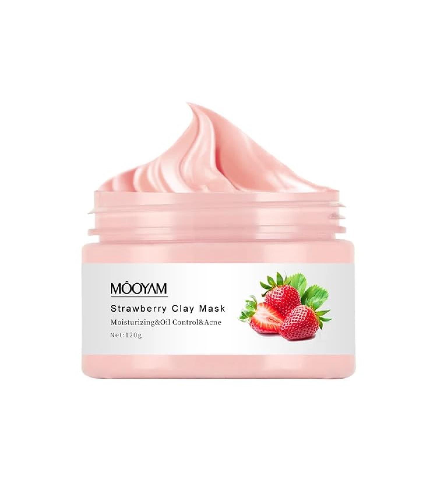 Superfood skincare dead sea mud clay mask detox anti-ageing oil control and moisturising. 120ml (Strawberry) - Buy Online on GoSupps.com