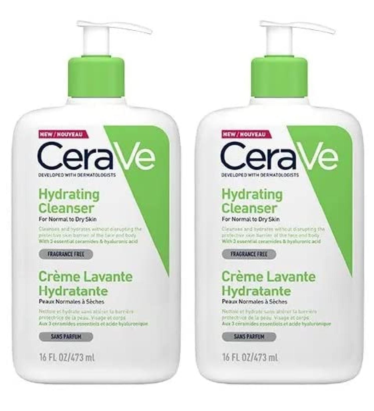 CeraVe DOUBLE Hydrating Cleanser 473ml 473 ml (Pack of 1) - Buy Online on GoSupps.com