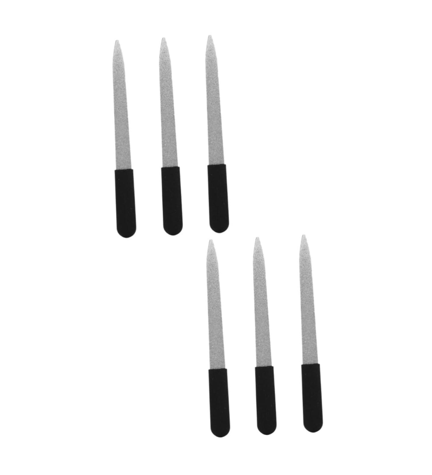FRCOLOR 6 Pieces Salon Nail File Tools for Polishing Nails Buffer Nail Art Tools Toenail File Nail File Tools Stainless Steel Natural Metal Supplies Corundum - Buy Online on GoSupps.com