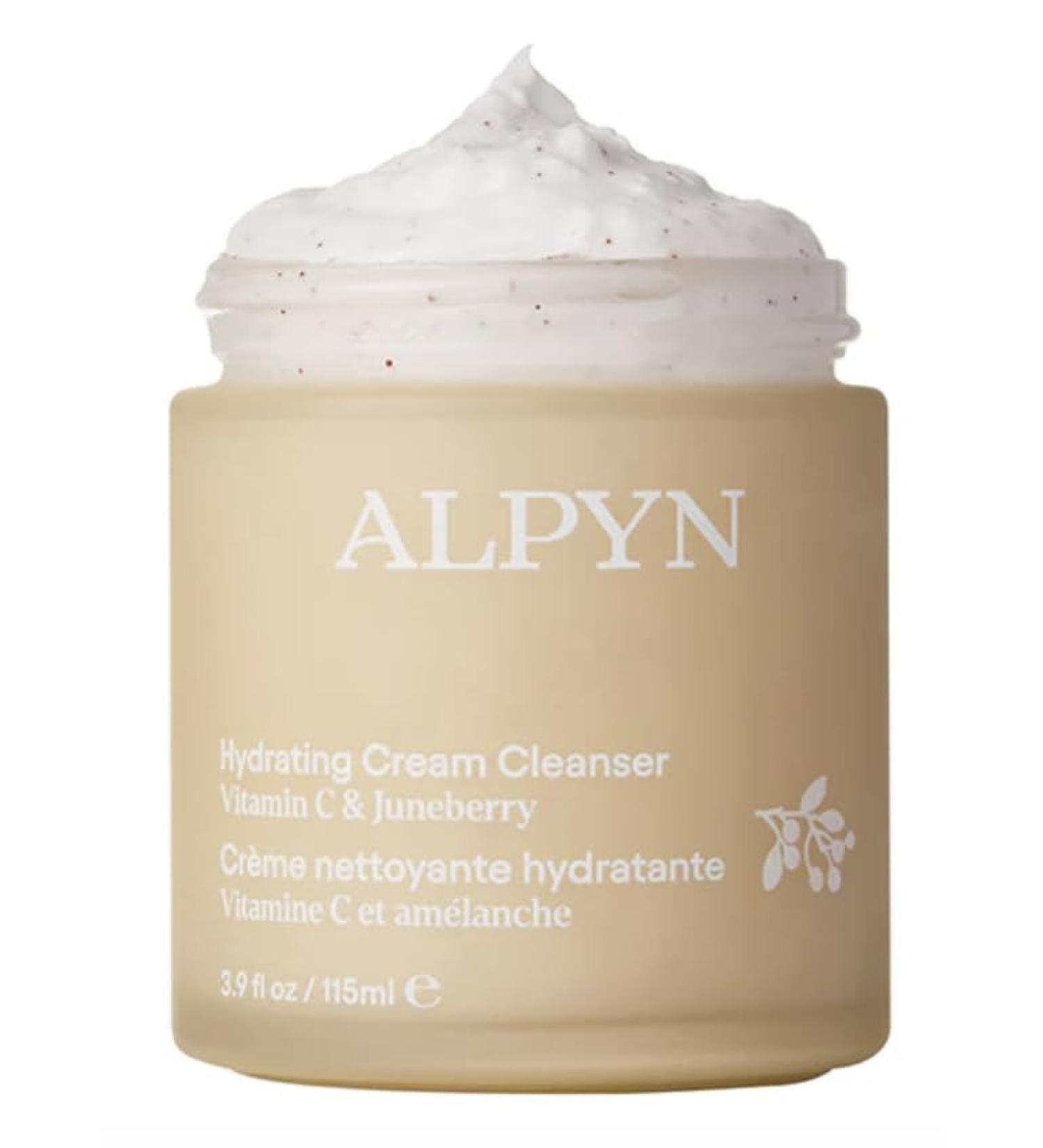 ALPYN Hydrating Cold Cream Cleanser with Vitamin C & Juneberry | Removes Dirt Oil & Makeup | Exfoliates Dryness for Soft & Smooth Skin | 3.9 oz / 115 ml - Buy Online on GoSupps.com