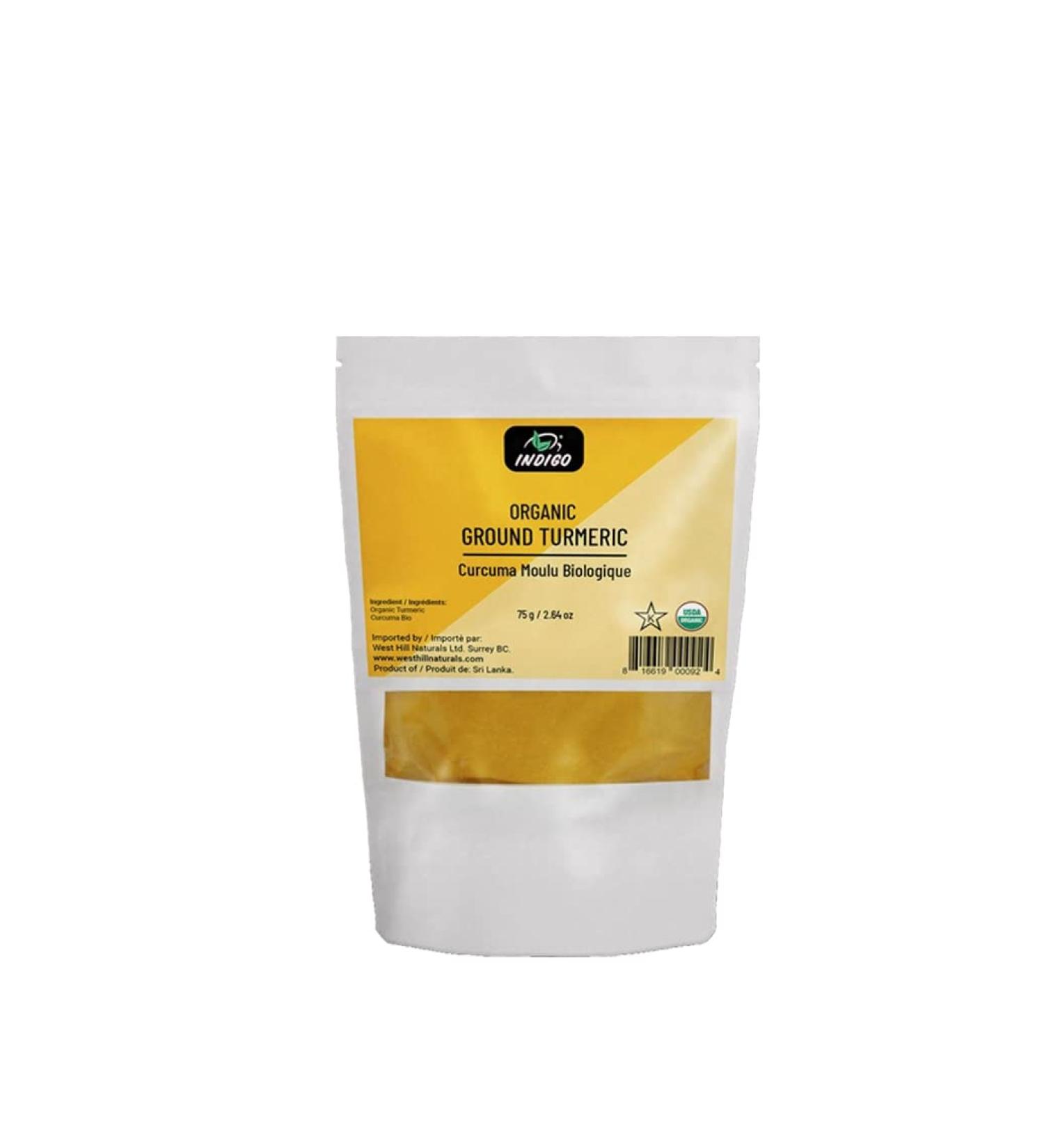 Indigo Organic Turmeric Powder 75 Grams