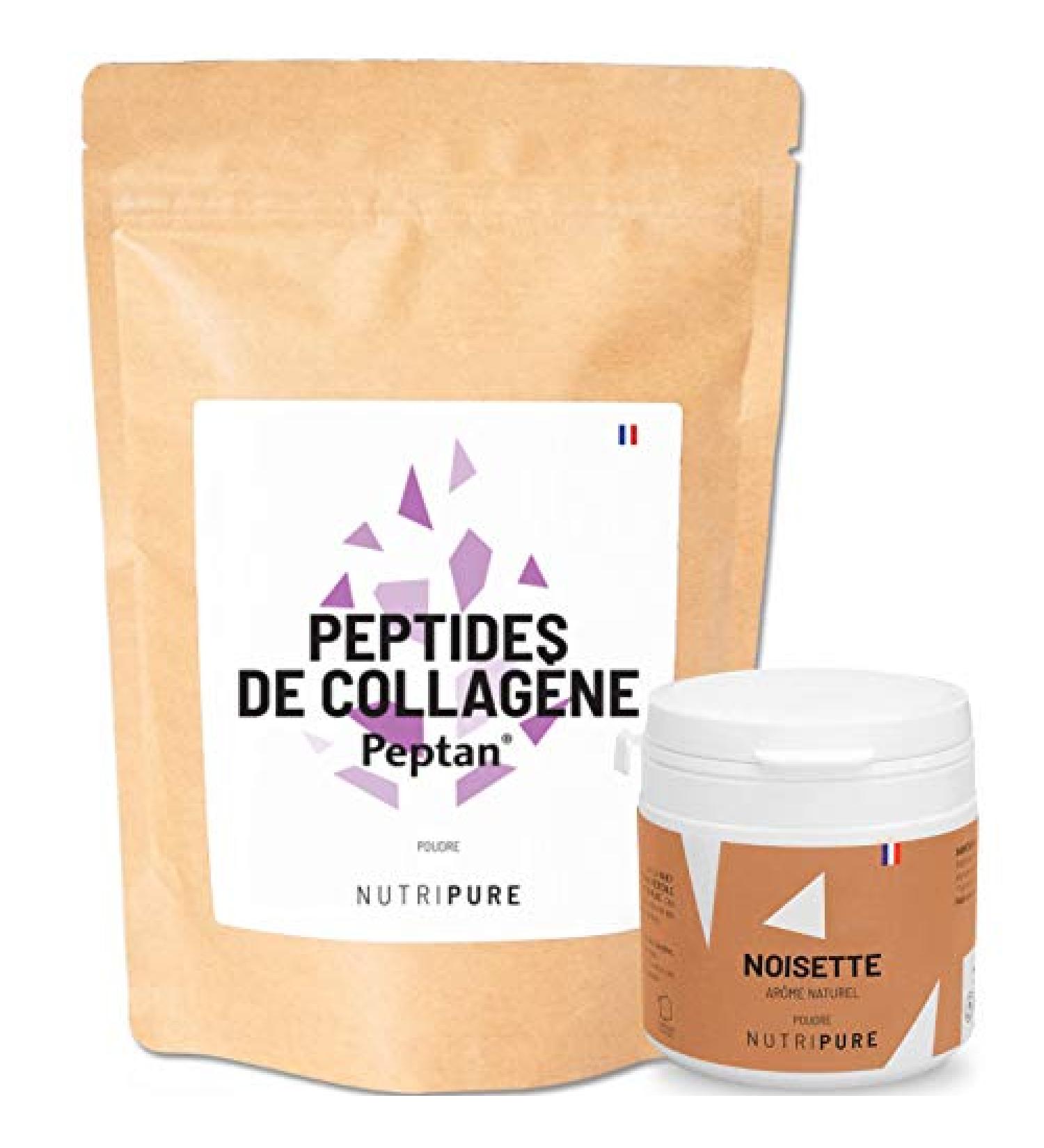 Nutripure | Collagen Peptide Peptides Peptides Peptides + Hazelnut Flavor Without Sweeteners | Sports Supplement | Collagen  - Buy Online on GoSupps.com