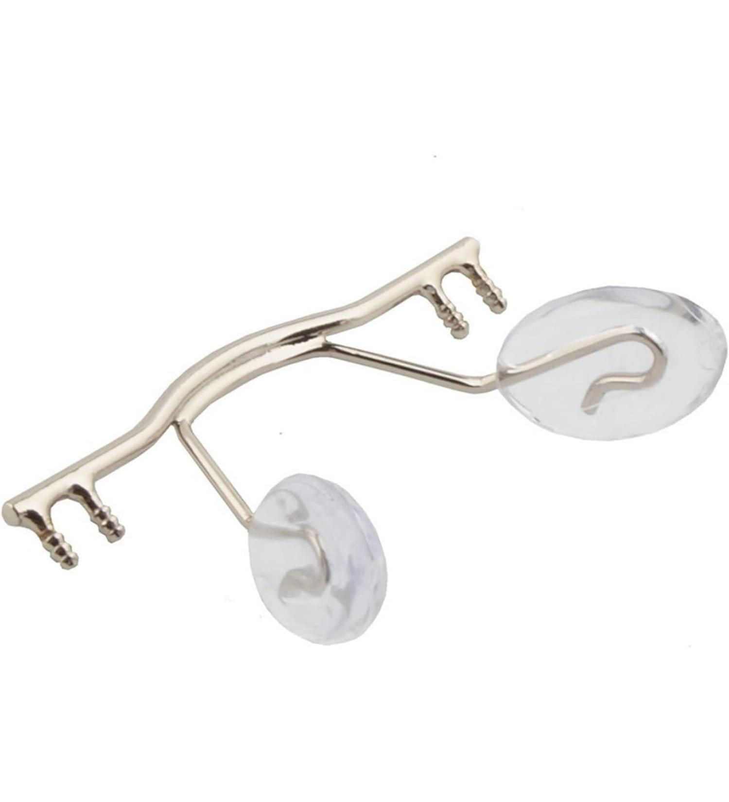 Mayabi Metal Replacement Nose Bridge - 10-Pack Edgeless Glasses Bridge with Nasal Cushions - Gold & Silver Options - Buy Online on GoSupps.com