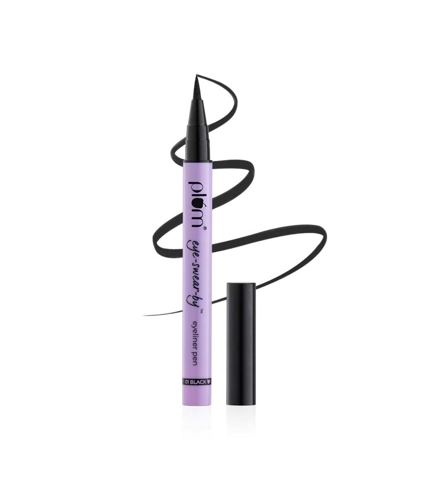 Plum Eye-Swear-By Eyeliner Pen - Flexible Felt-Tip Smudge-Proof 100% Vegan & Cruelty Free - Buy Online Internationally - Buy Online on GoSupps.com