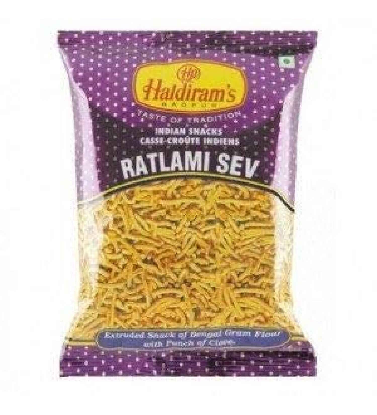 Haldiram's Popular Indian Savouries / Treat for Every Occasions - Ratlami Mix 200g-(Pack of 10)