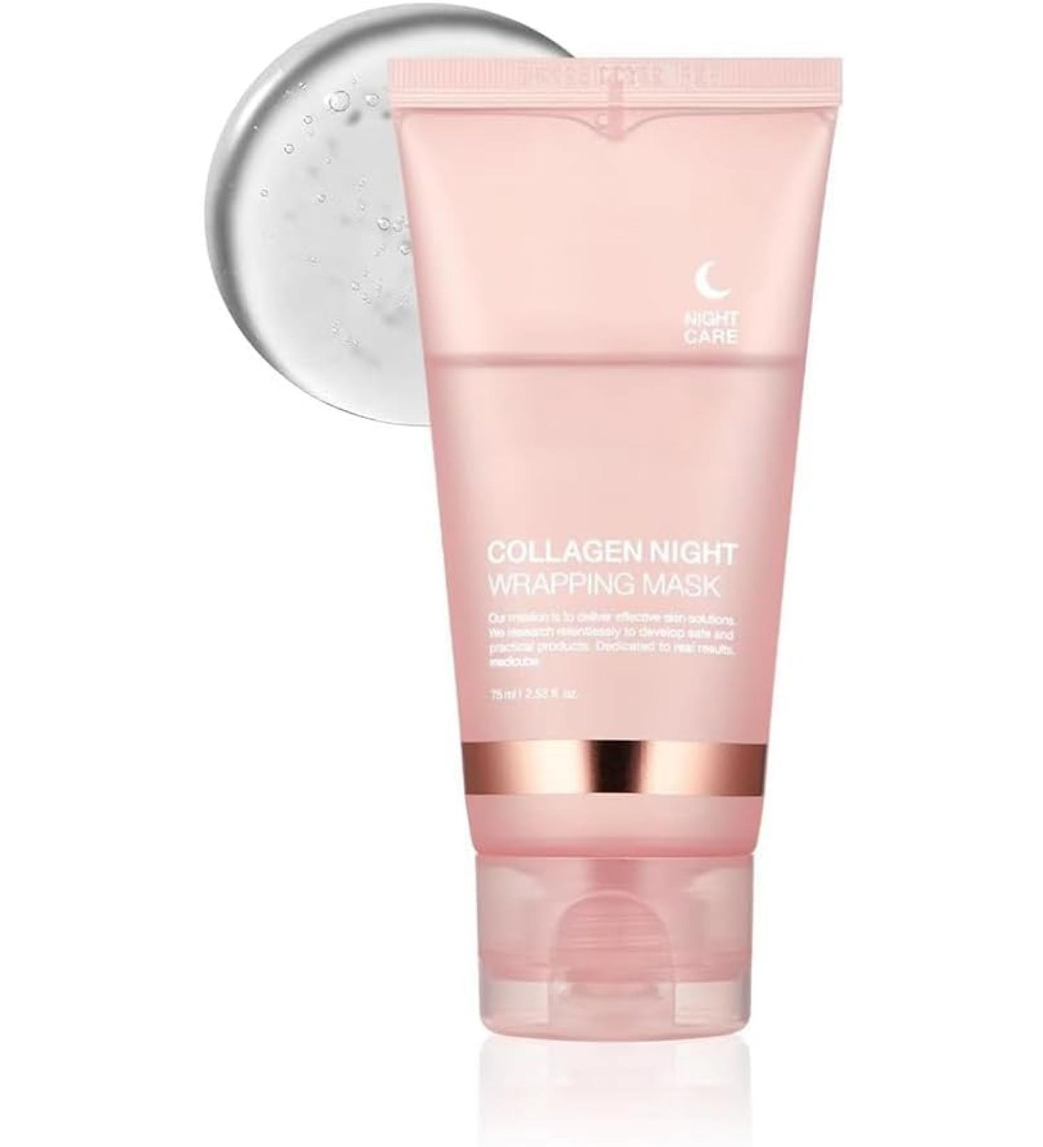Collagen Night Wrapping Mask Collagen Overnight Wrapping Peel Off Facial Mask Bio Collagen Face Mask Overnight for Smooth & Youthful Skin - Buy Online on GoSupps.com