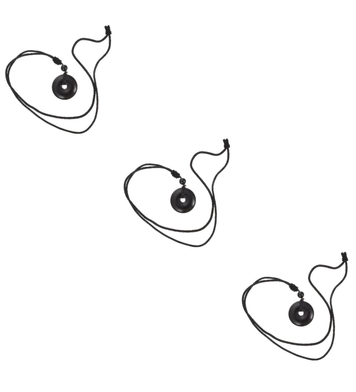 Beaupretty 3-Stone Necklace with Safety Buckle | Men's Neck Chain & Women's Jewelry | Classic Chinese Crystal Trailer Stone Necklace - Buy Online on GoSupps.com