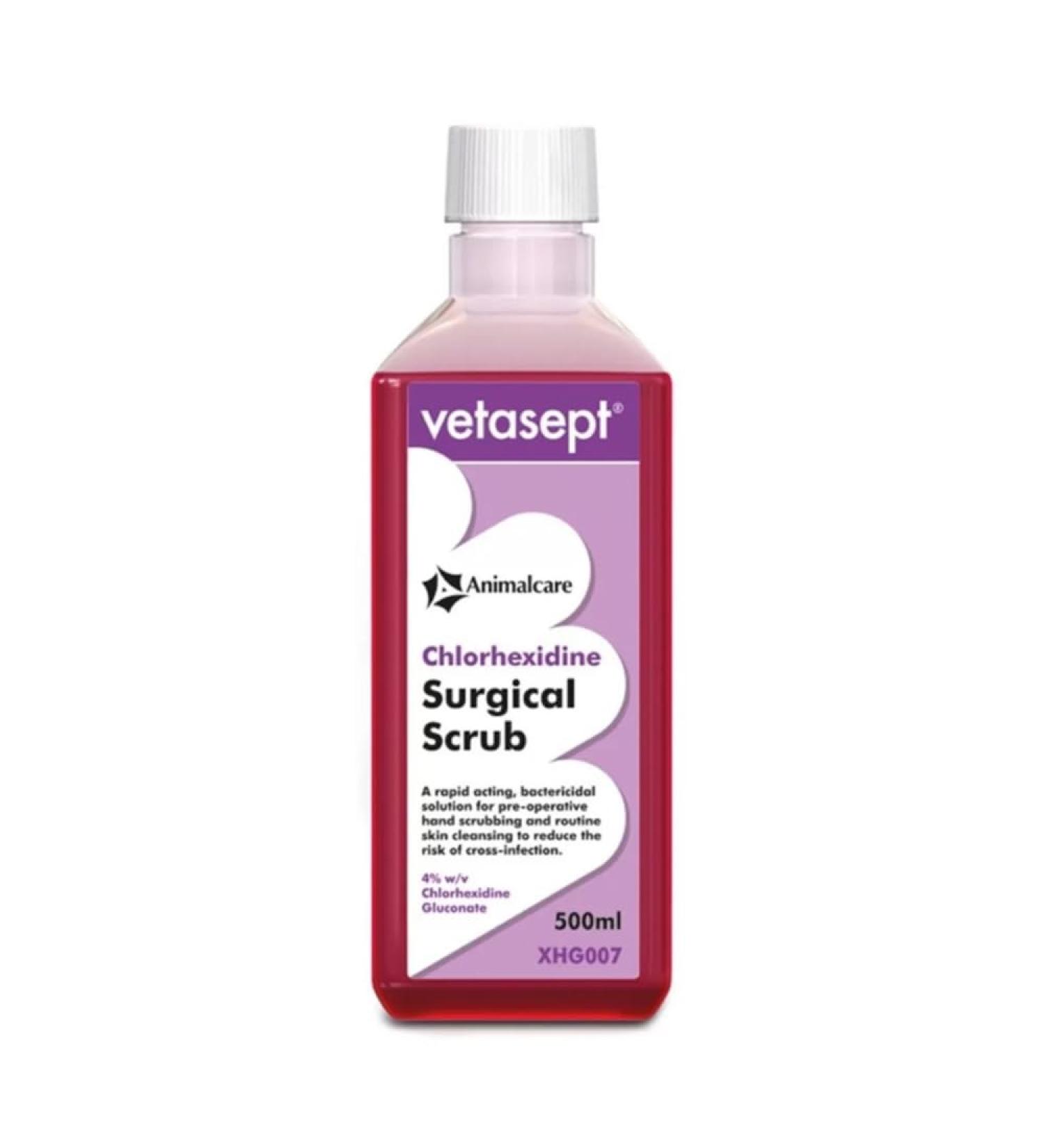Vetasept Chlorhexidine Surgical Scrub - 500ml - Infection Control