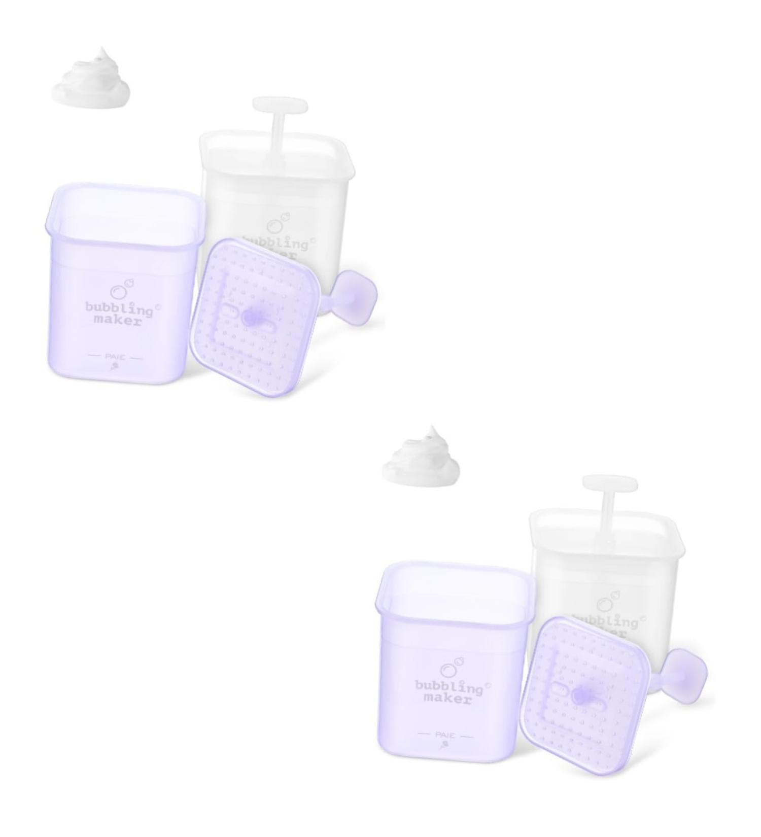 BIUDECO 4 Pcs Face Wash Plastic Foam Maker Cup Foamer Face Wash Face Wash Foam Maker - Buy Online on GoSupps.com