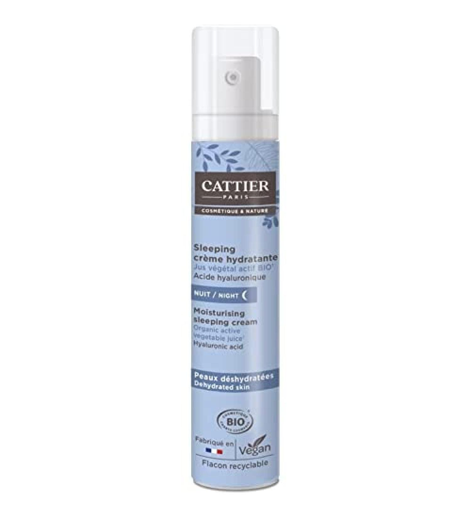 CATTIER - Sleeping Moisturizing Night Cream - for Dehydrated Skin - Organic Active Plant Juice - 50ml - Buy Online on GoSupps.com