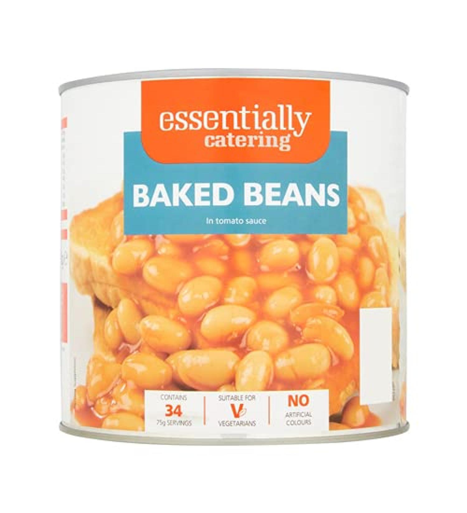 Essentially Catering Baked Beans in Tomato Sauce 2.62 kg