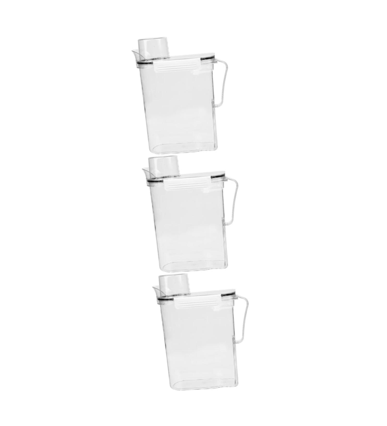 PLAFOPE 3pcs Laundry Storage Box Fabric Softener Holder Tide Laundry Liquid Plastic Transparent - Buy Online on GoSupps.com