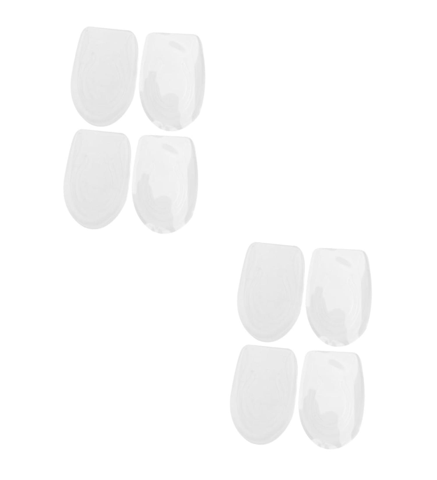 4 Pairs Silicone Heightening Insoles - Massage Cushion Heel Support Pads for Increased Height & Comfort - Buy Online on GoSupps.com